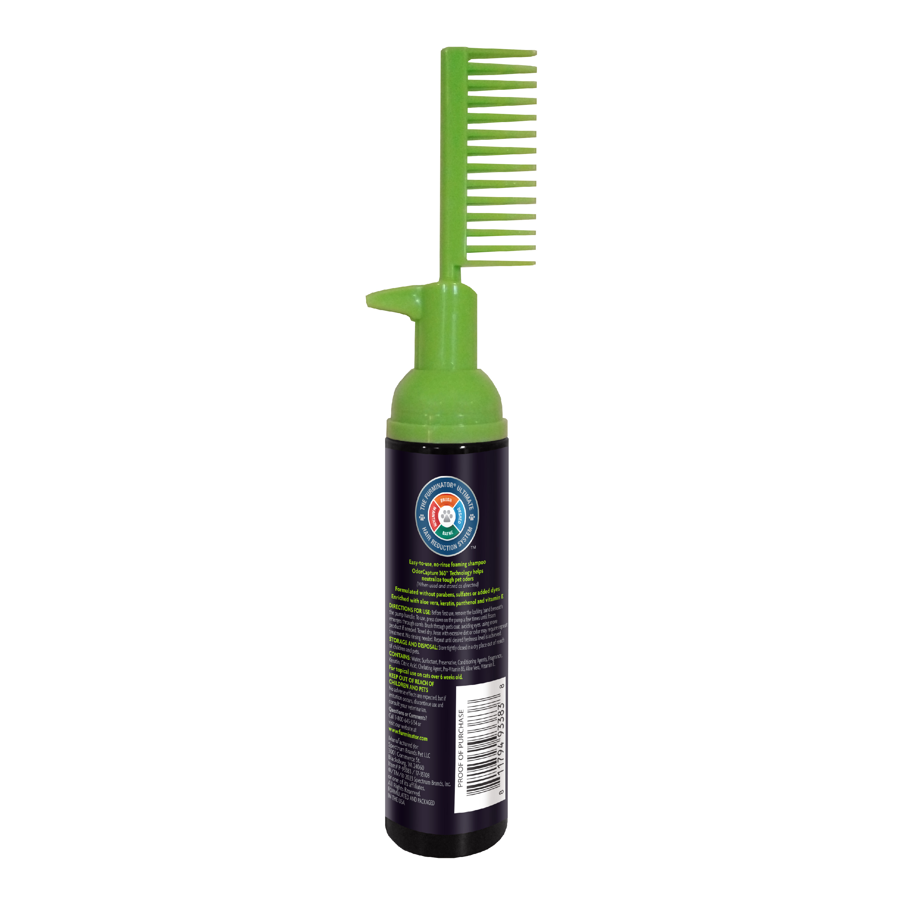 maintian rinse free foam comb
