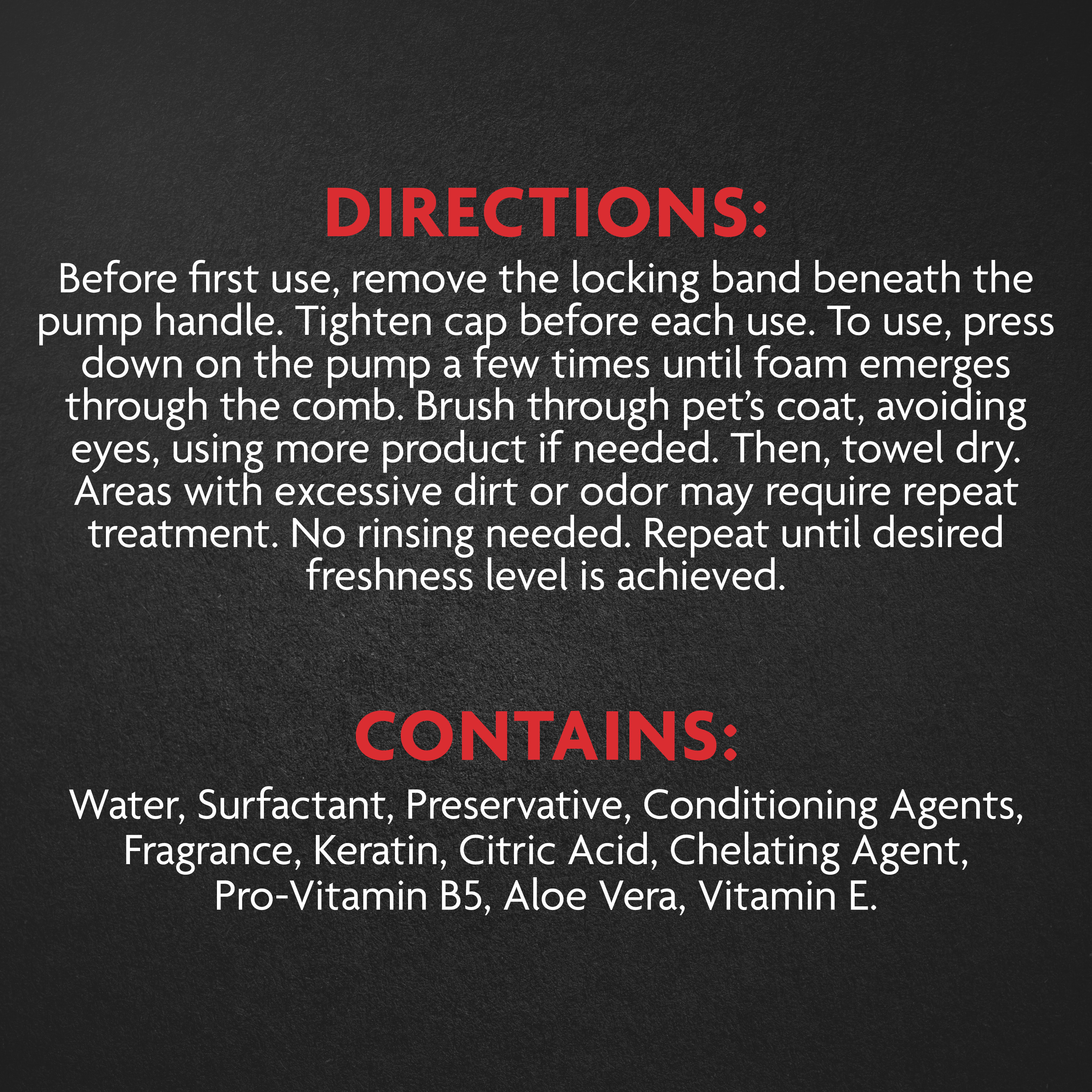 P-93392 FUR Tub-Free deShedding Foam Comb for Cats - Directions