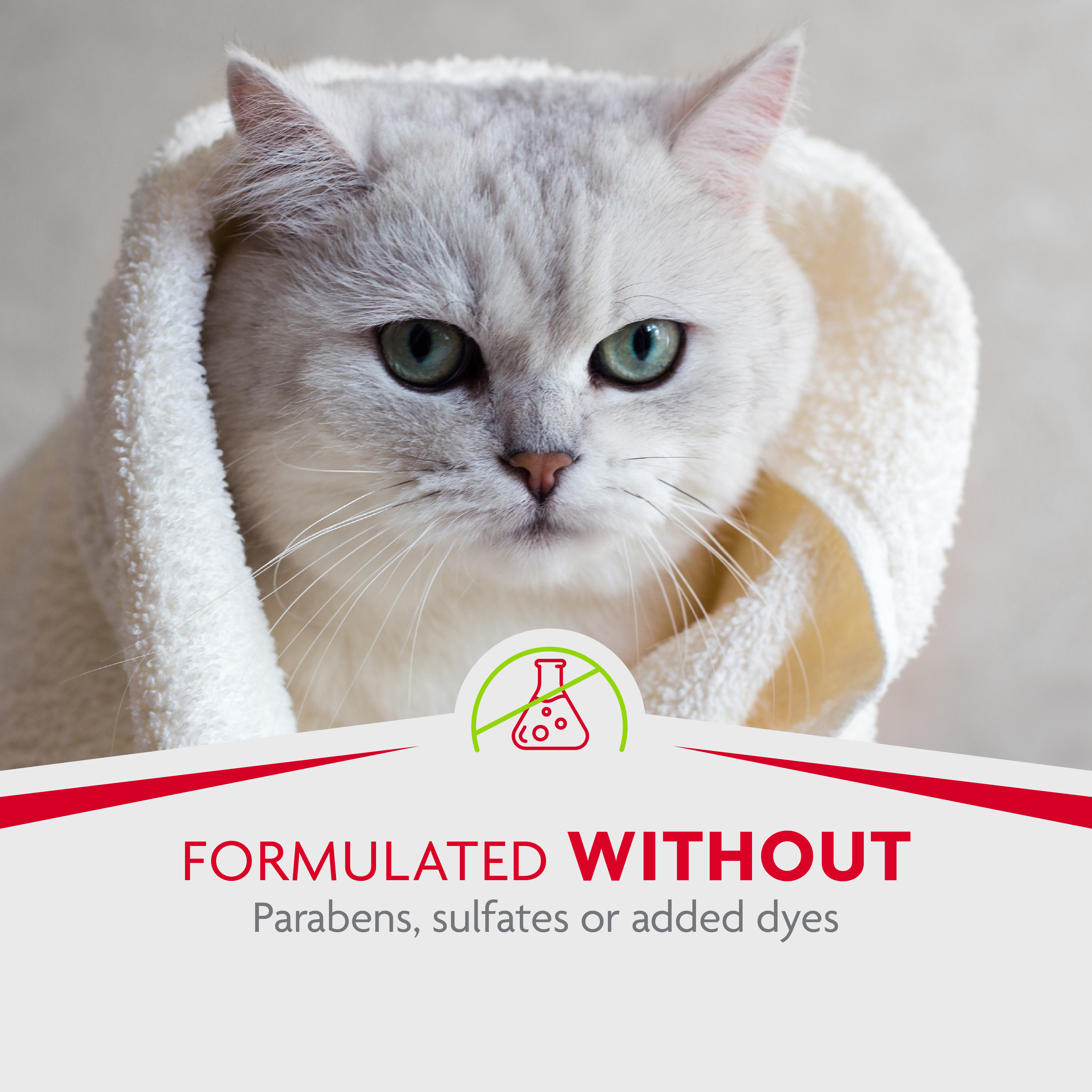 P-93392 FUR Tub-Free deShedding Foam Comb for Cats - Formulation