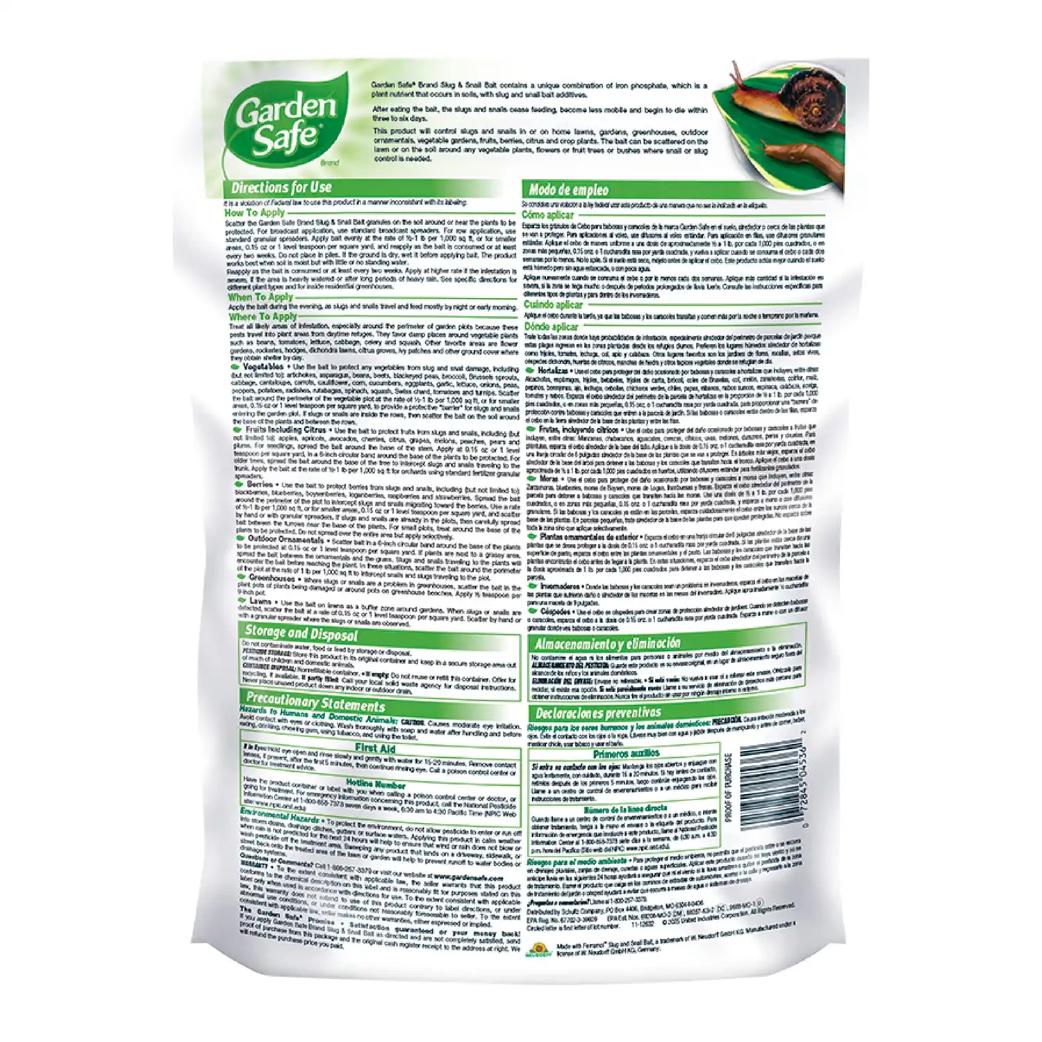 Slug Snail Bait back