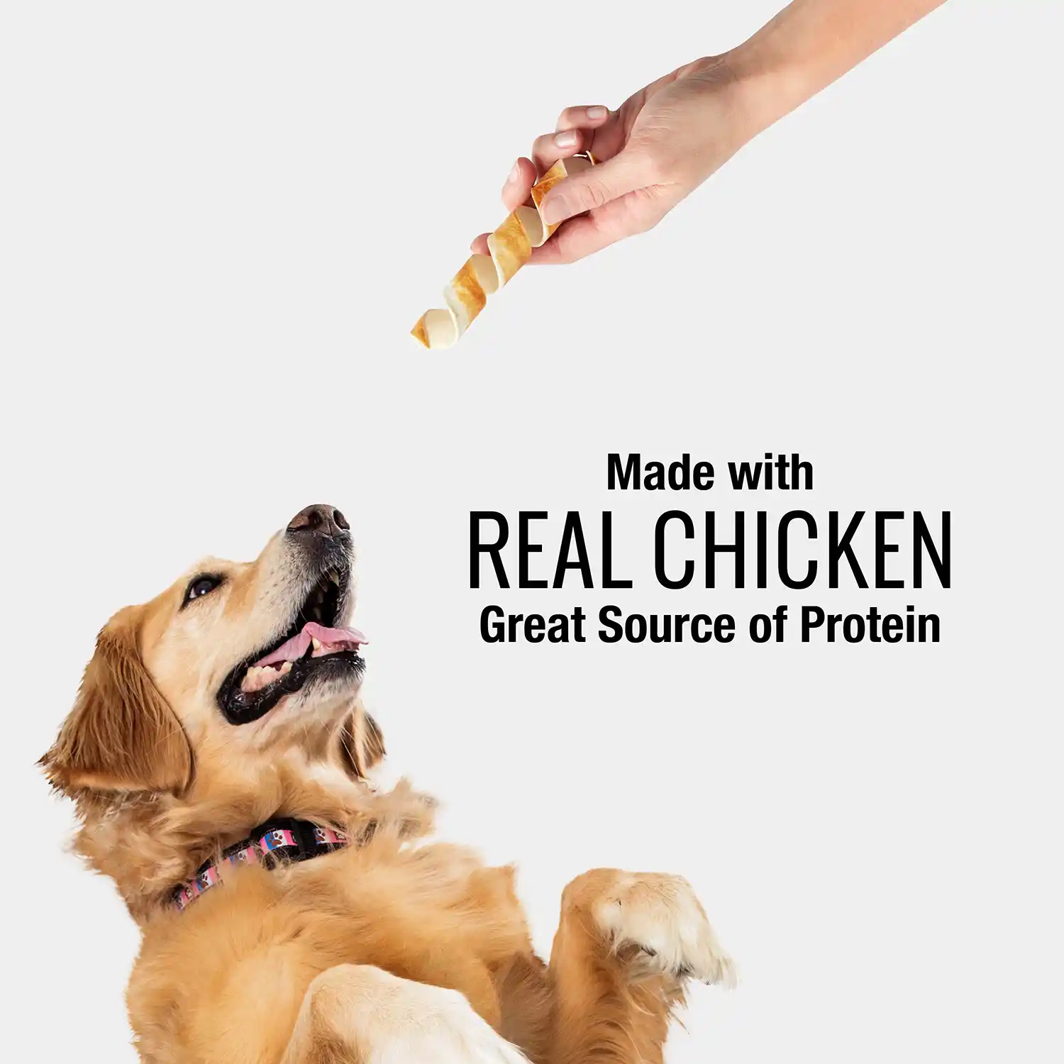 Made with REAL CHICKEN Great Source of Protein