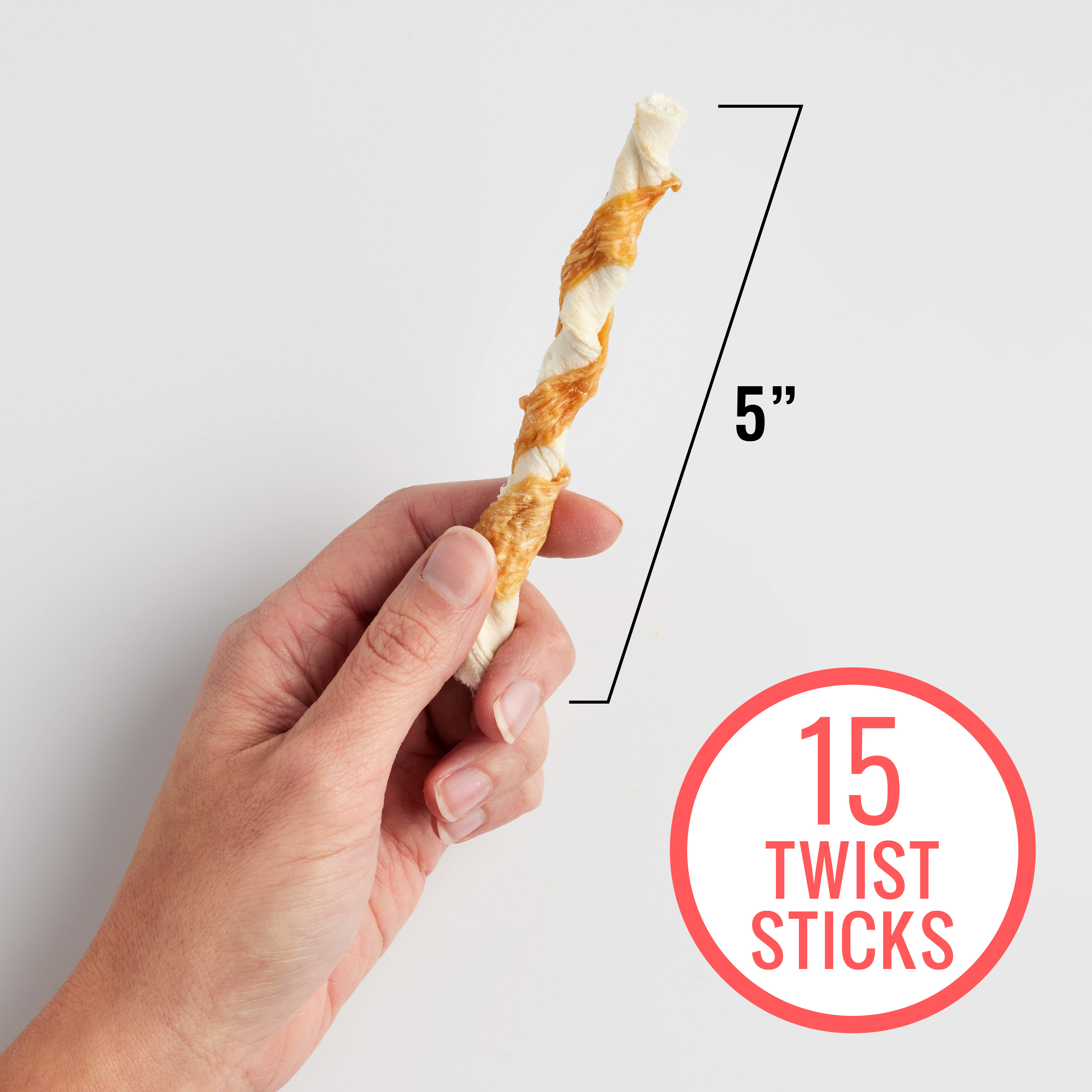Twist Sticks Wrapped with Real Venison