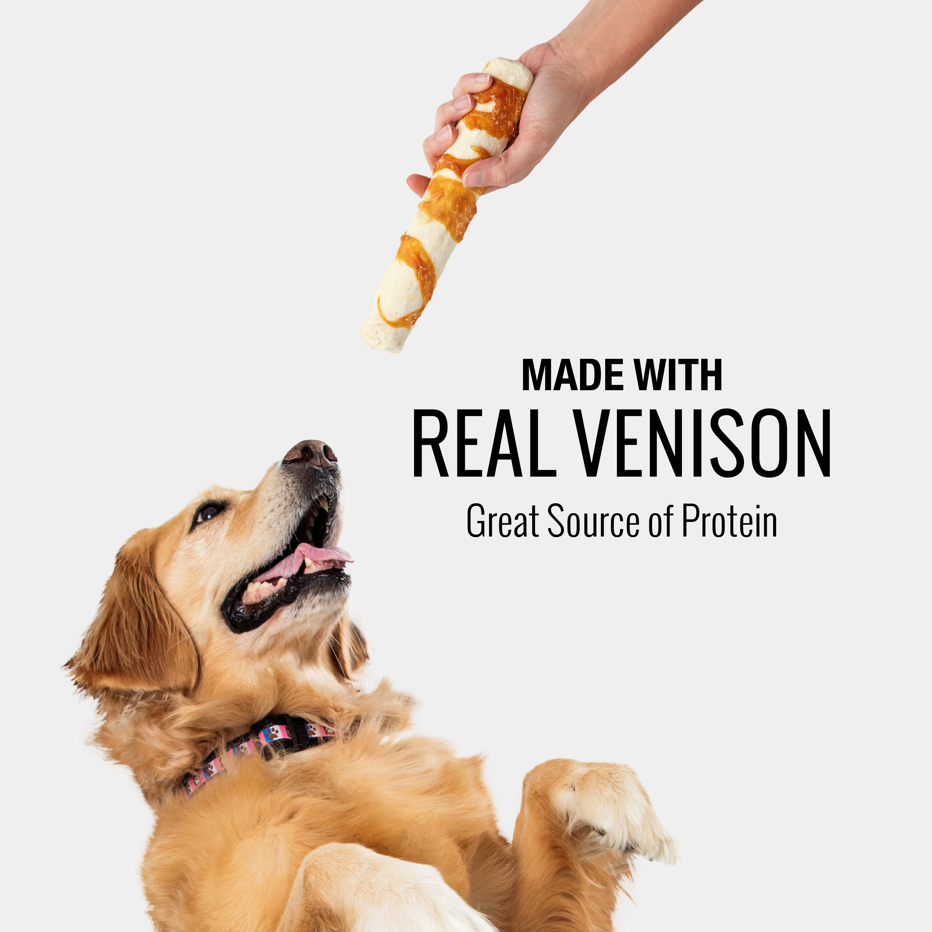 Made with real venison