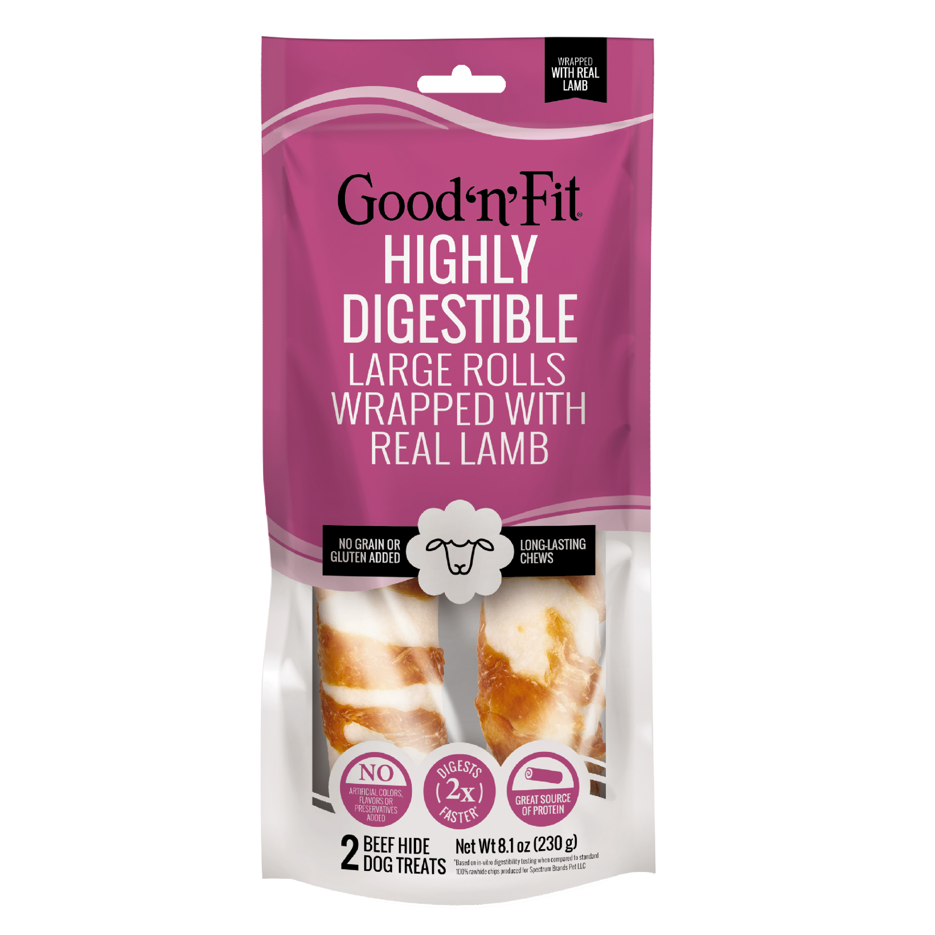 Rolls wrapped with real lamb - large
