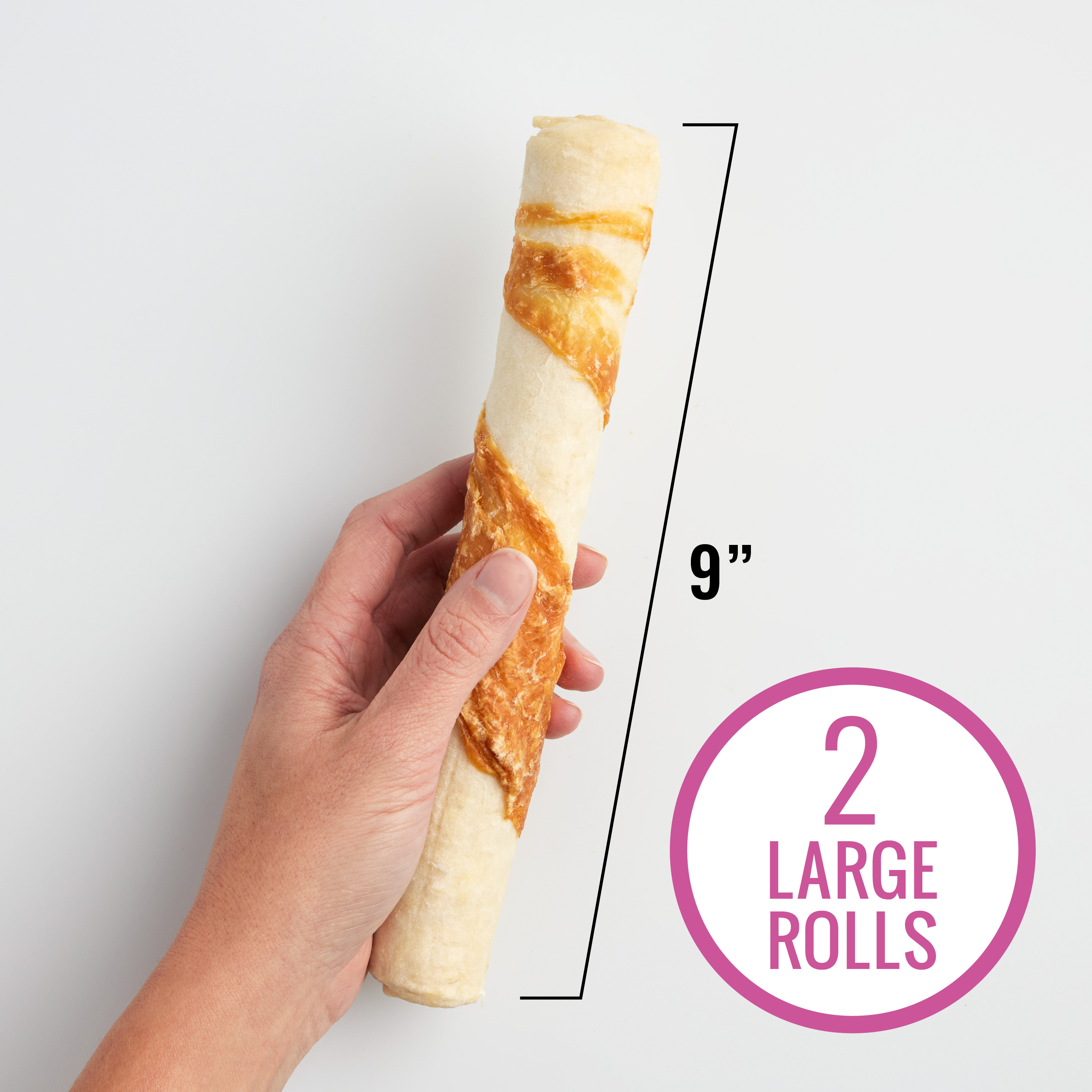 Rolls wrapped with real lamb - large