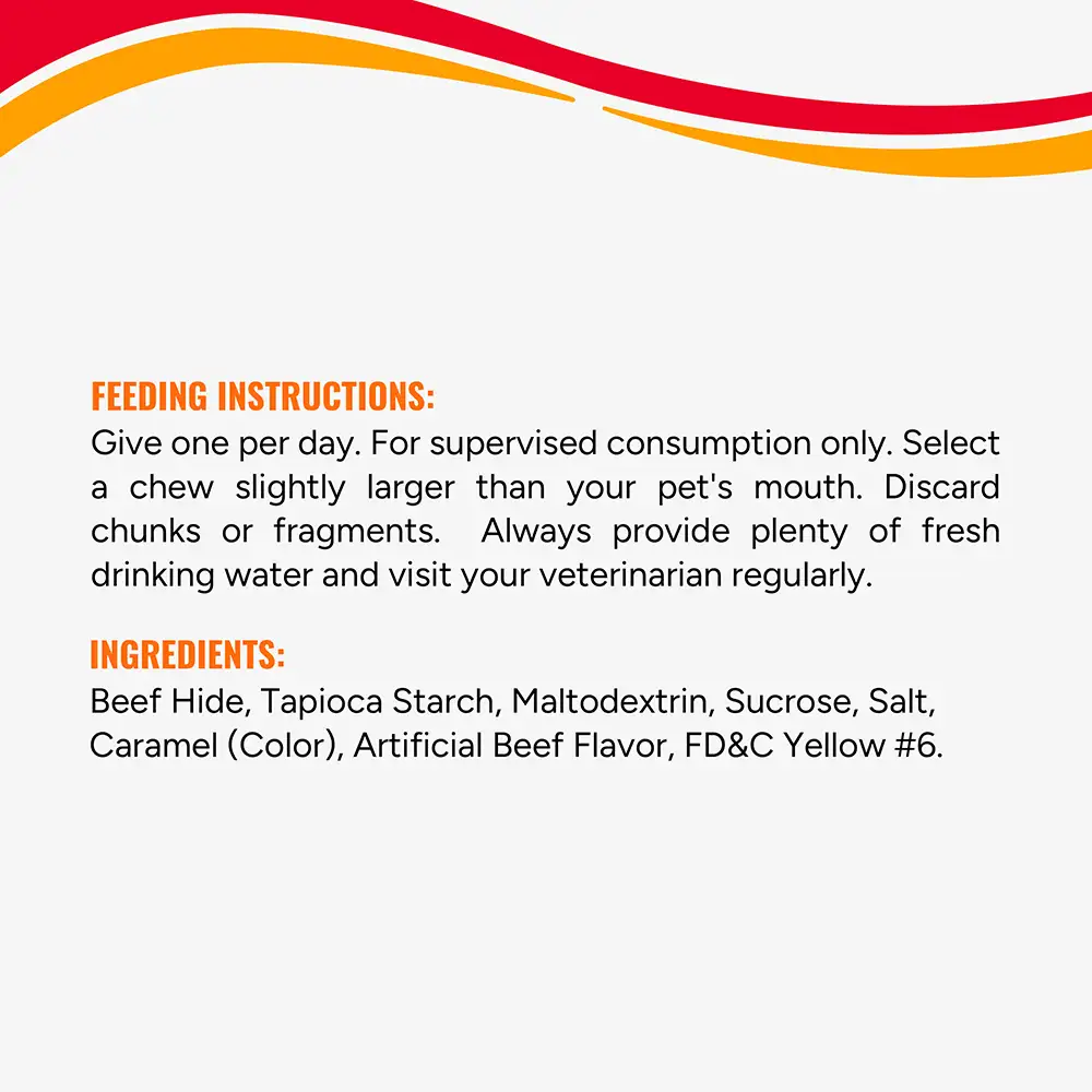 Feed one per day. Intended for intermittent or supplemental feeding only. For supervised consumption only.