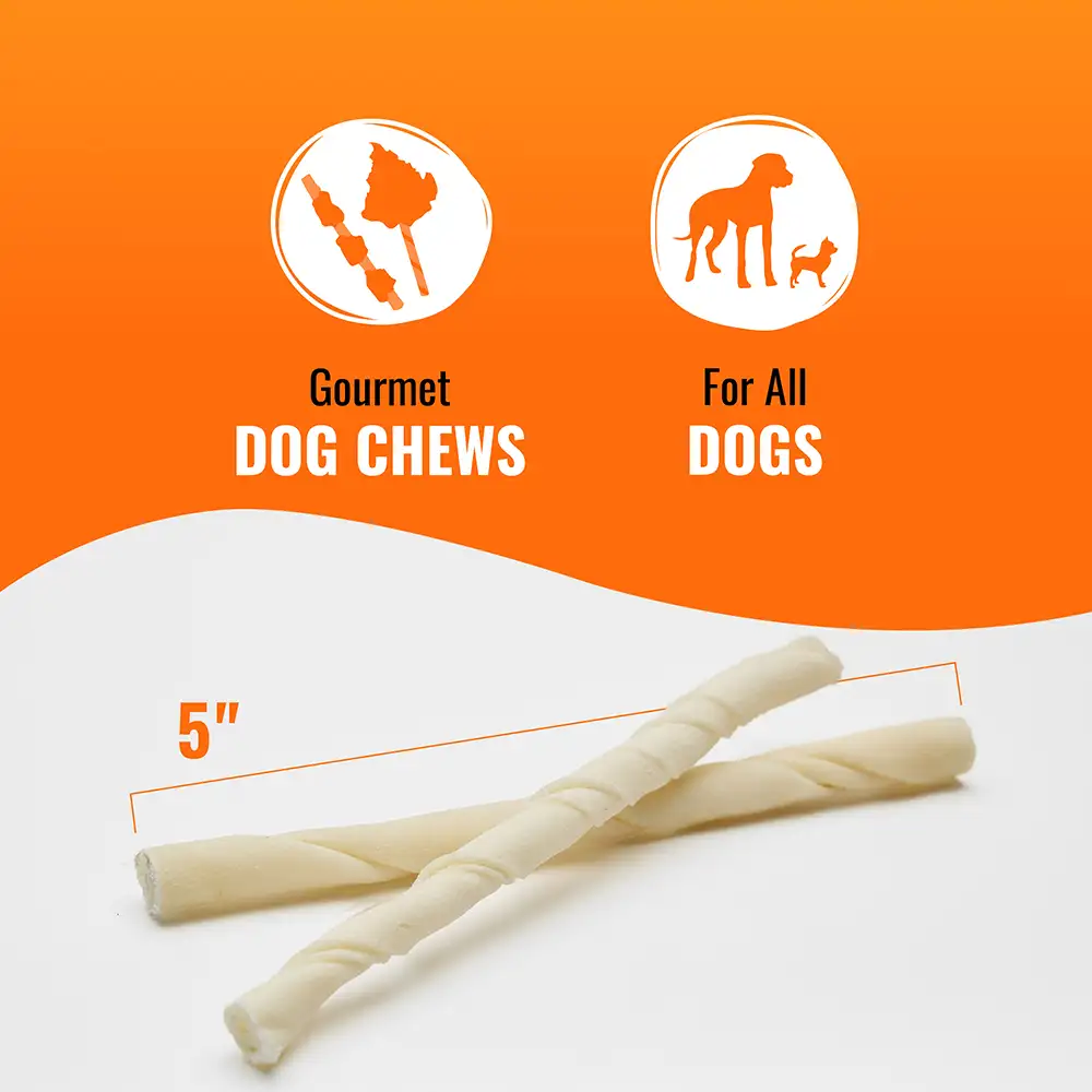 5 inch gourmet dog chews for all dogs