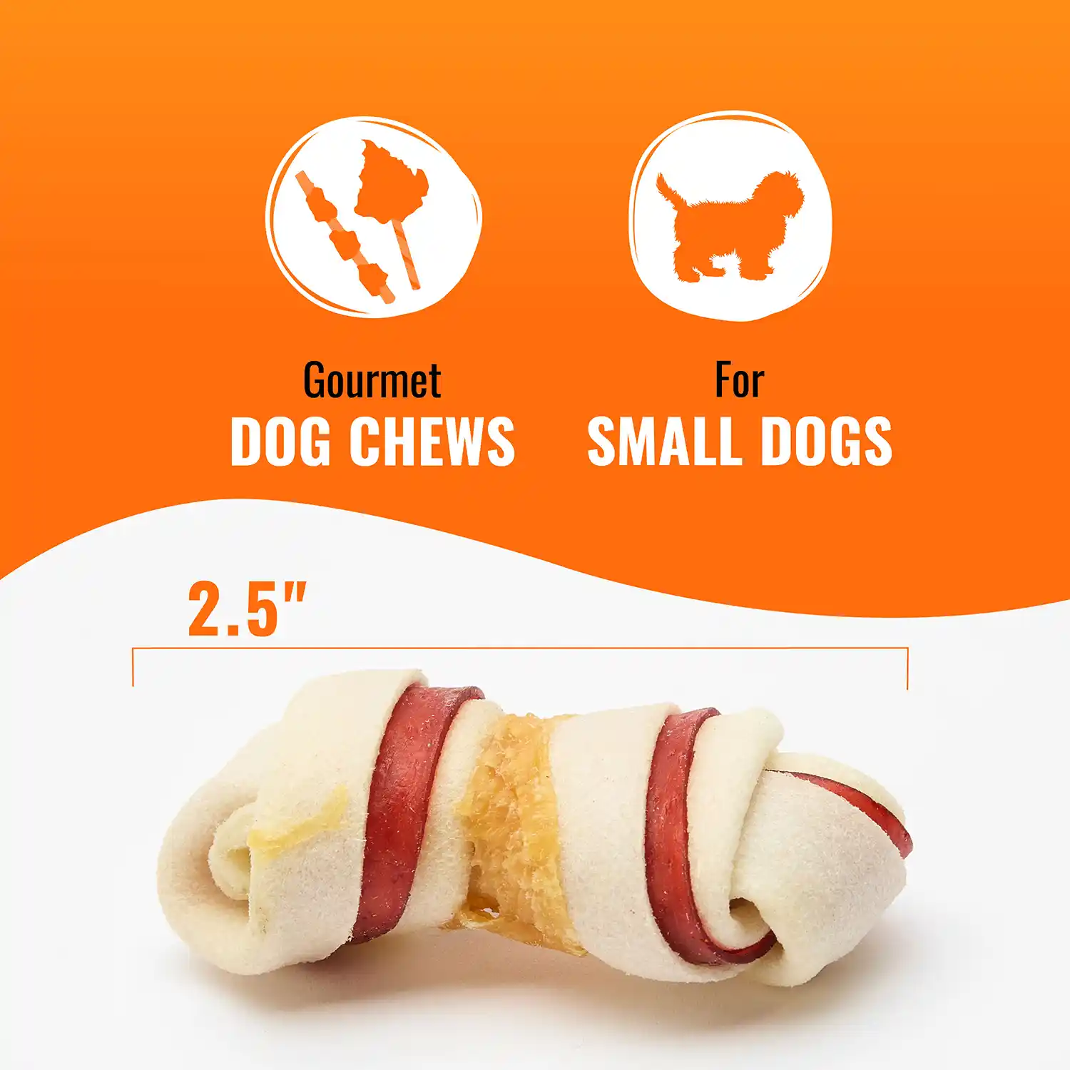 Gourmet Dog Chews, For All Dogs, 2.5