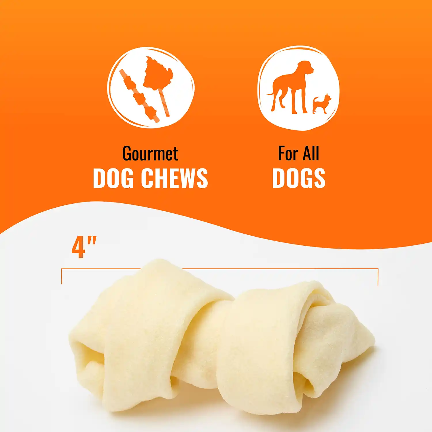 Gourmet Dog Chews, For All Dogs, 4"