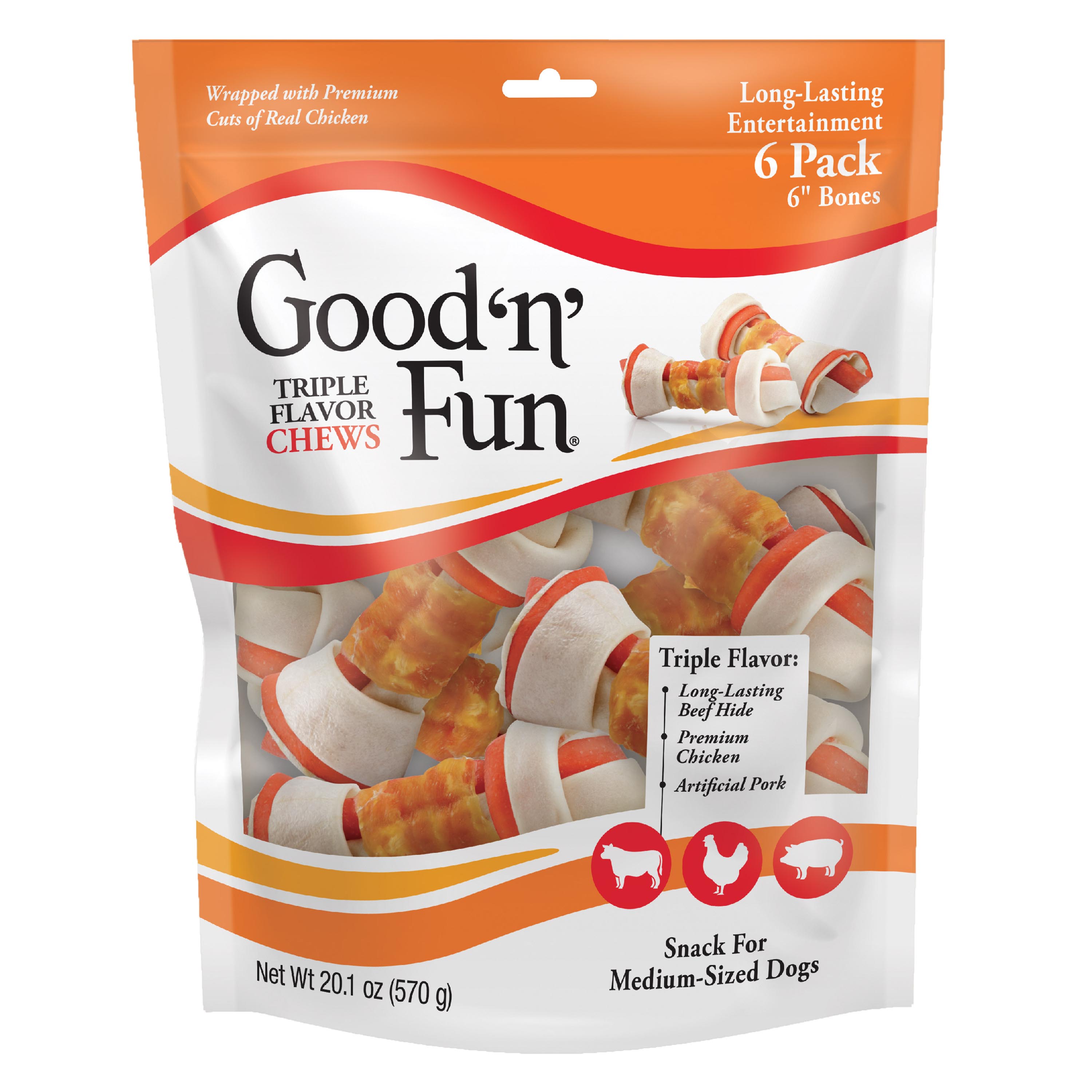 P-94578 Triple Flavor Bones 6 ct - Front Render