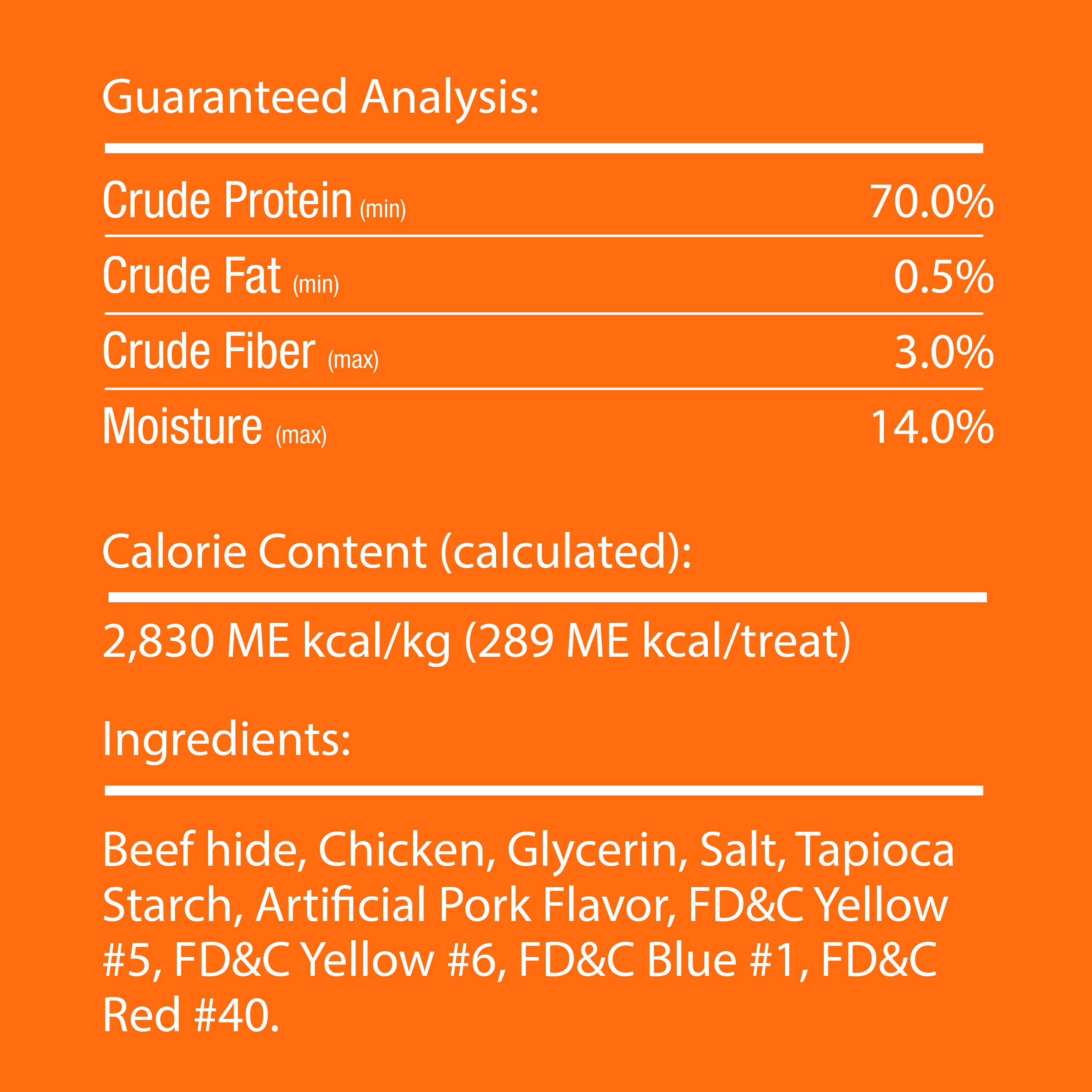 P-94578 Triple Flavor Bones 6 ct - GA and Ingredients