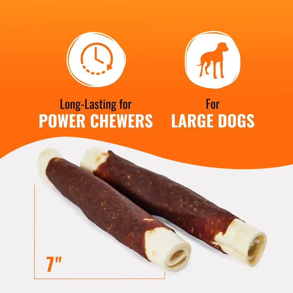 Long-lasting for power chewers. For large dogs. 