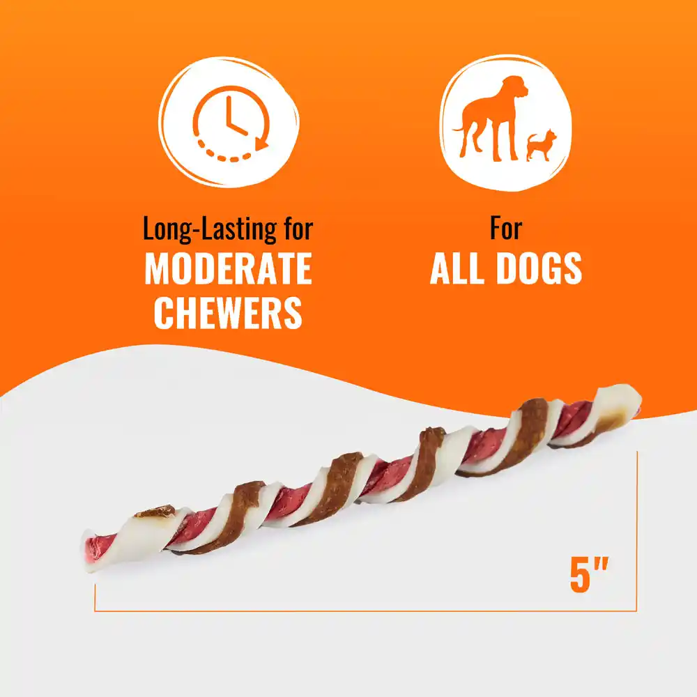 Long-lasting for moderate chewers. For all dogs. 