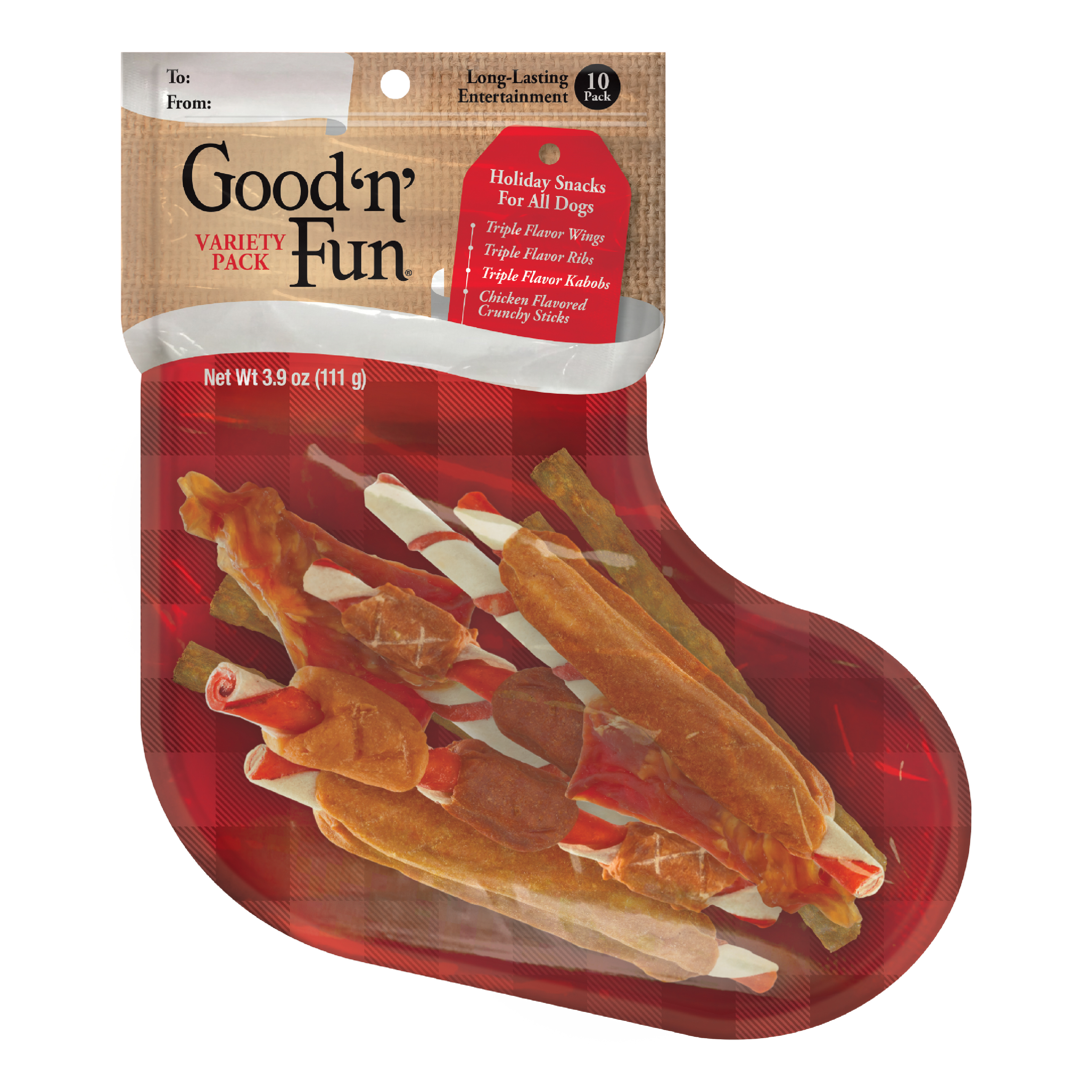 Good 'n' Fun Triple Flavor Canes With Bacon & Artificial Maple