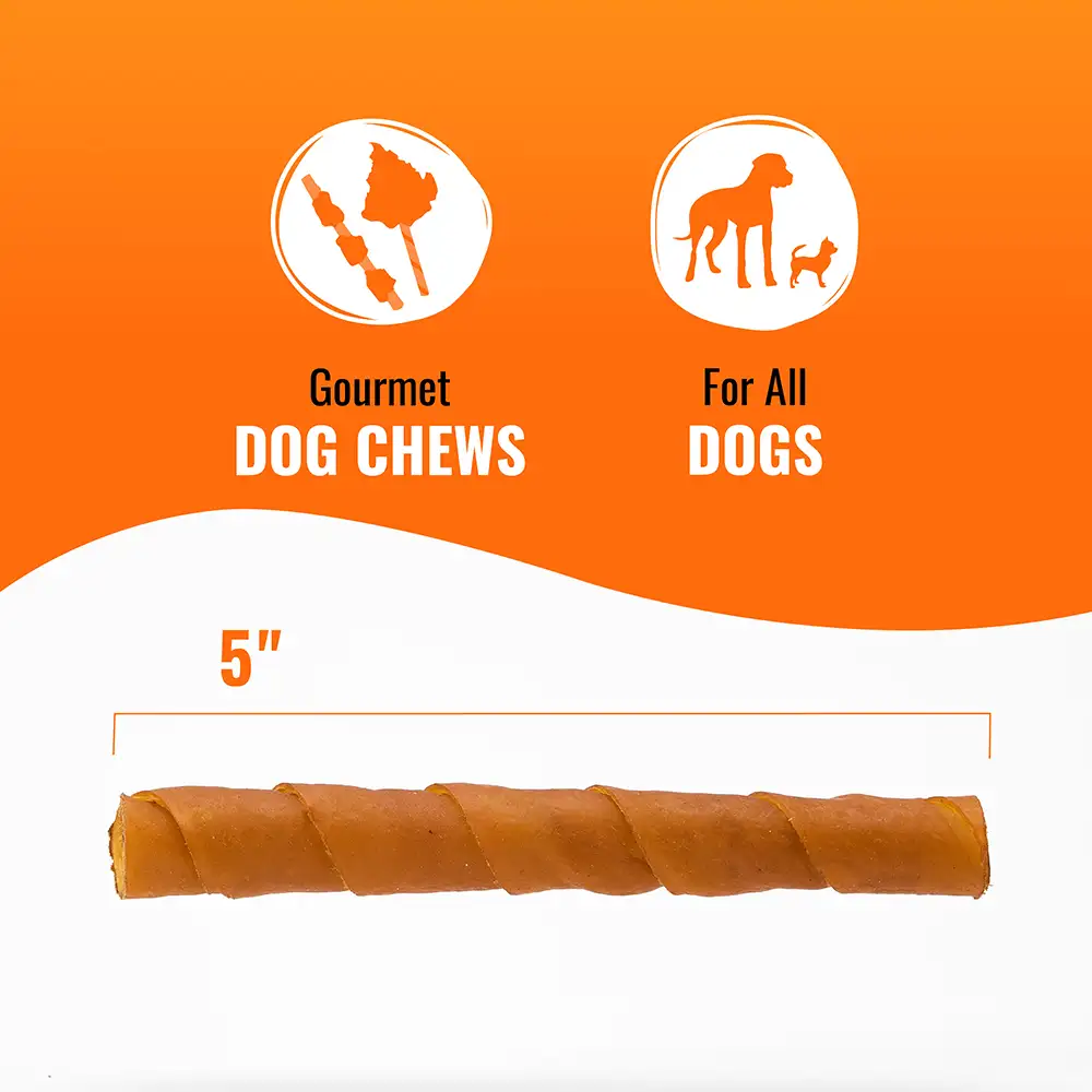 5 inch gourmet dog chews for all dogs