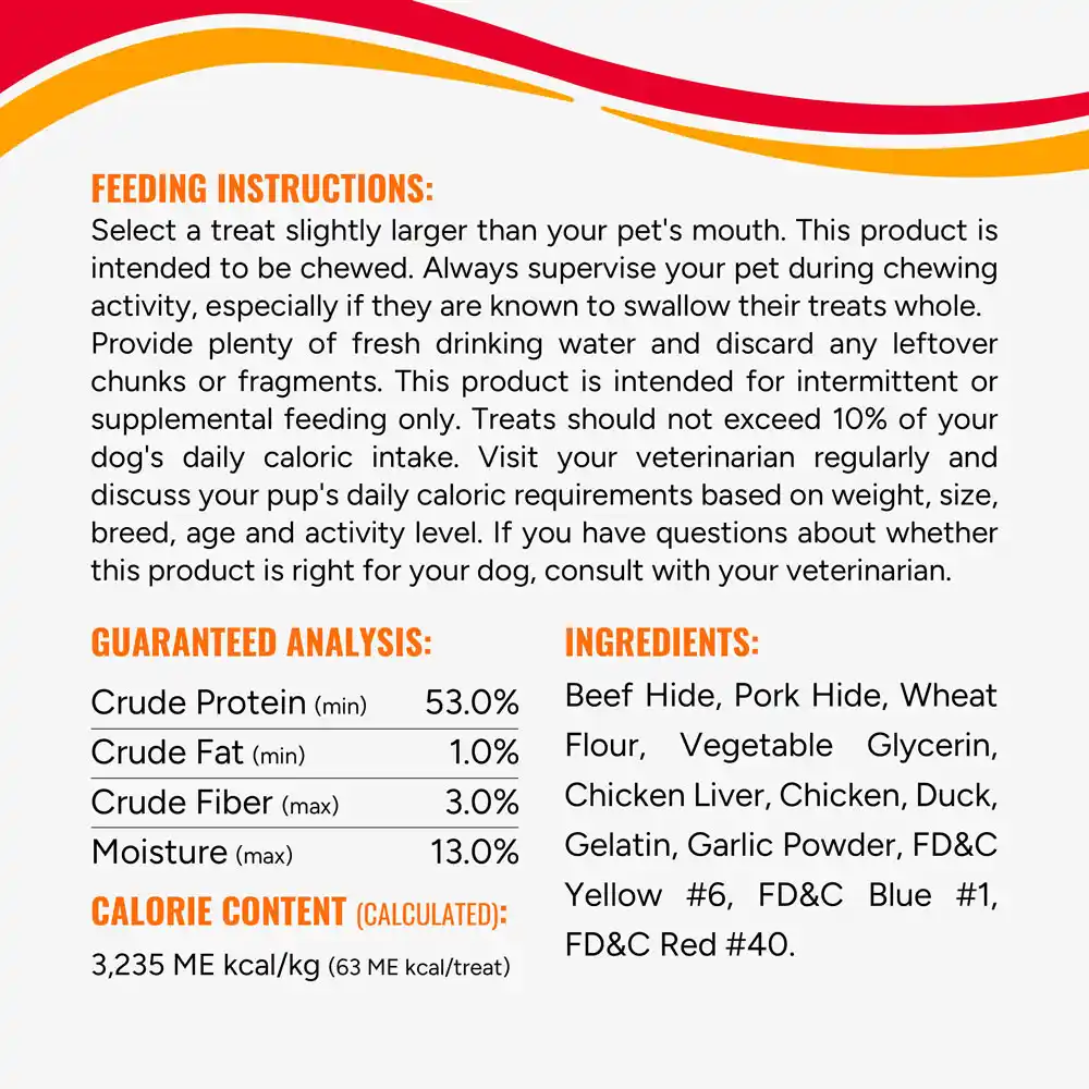feeding instructions, guaranteed analysis, calorie content, and ingredients