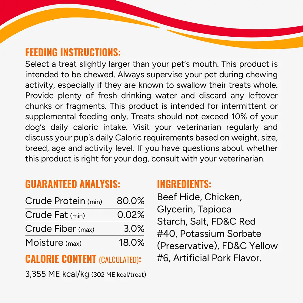 feeding instructions, guaranteed analysis, calorie content, and ingredients