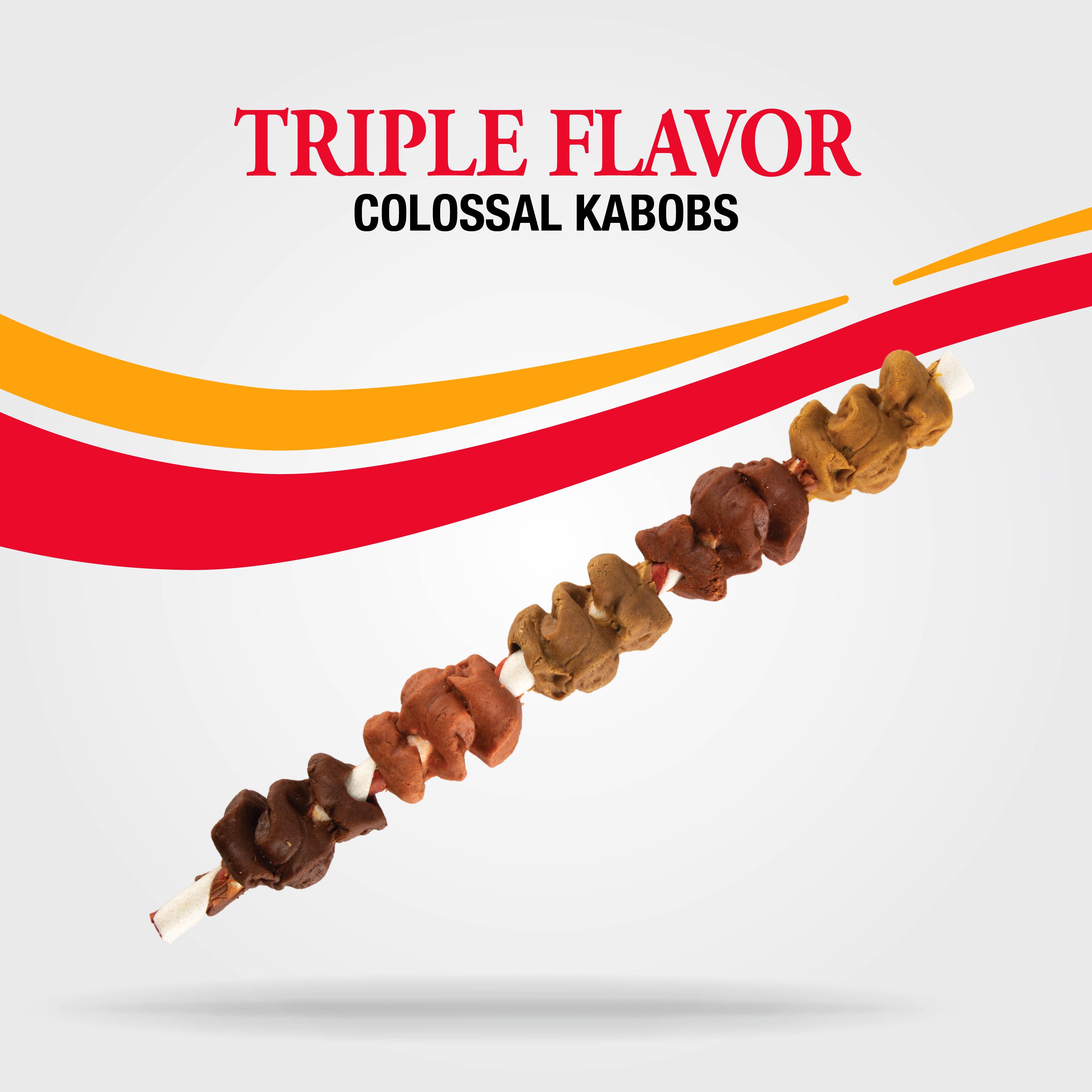 Good 'n' Fun Triple Flavor Colossal Kabobs, Treat Extra-Large Dogs