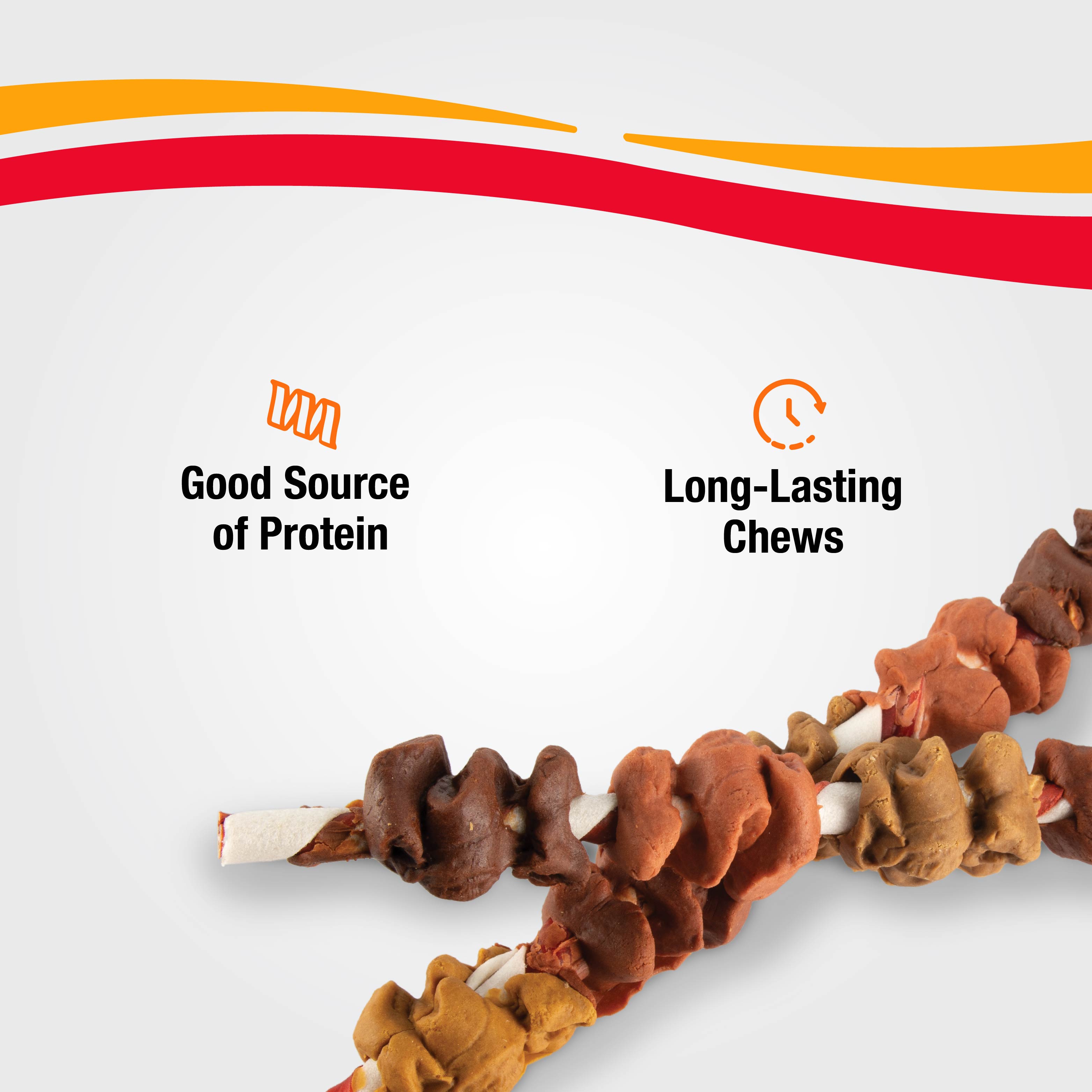 Good 'n' Fun Triple Flavor Colossal Kabobs, Treat Extra-Large Dogs
