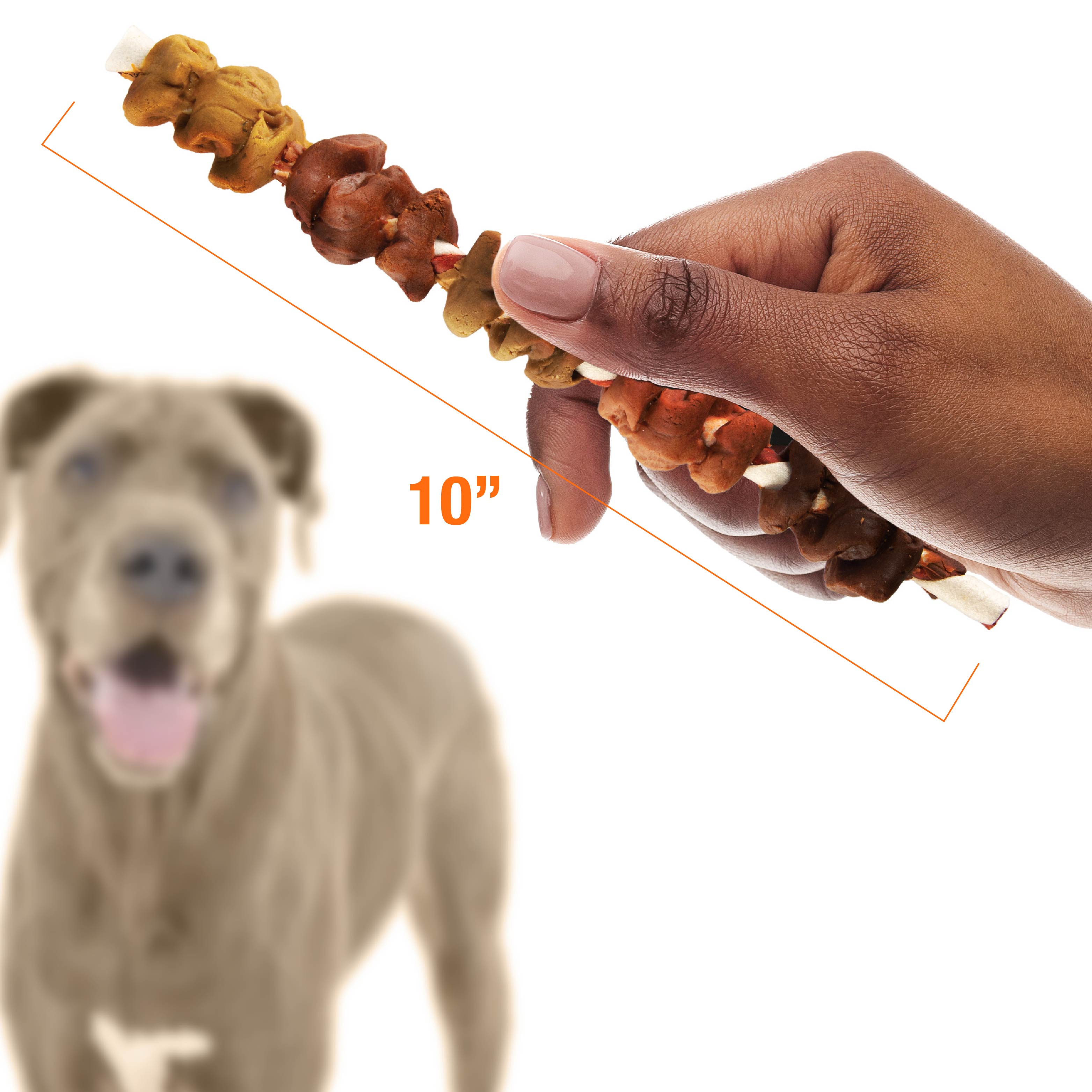 Good 'n' Fun Triple Flavor Colossal Kabobs, Treat Extra-Large Dogs