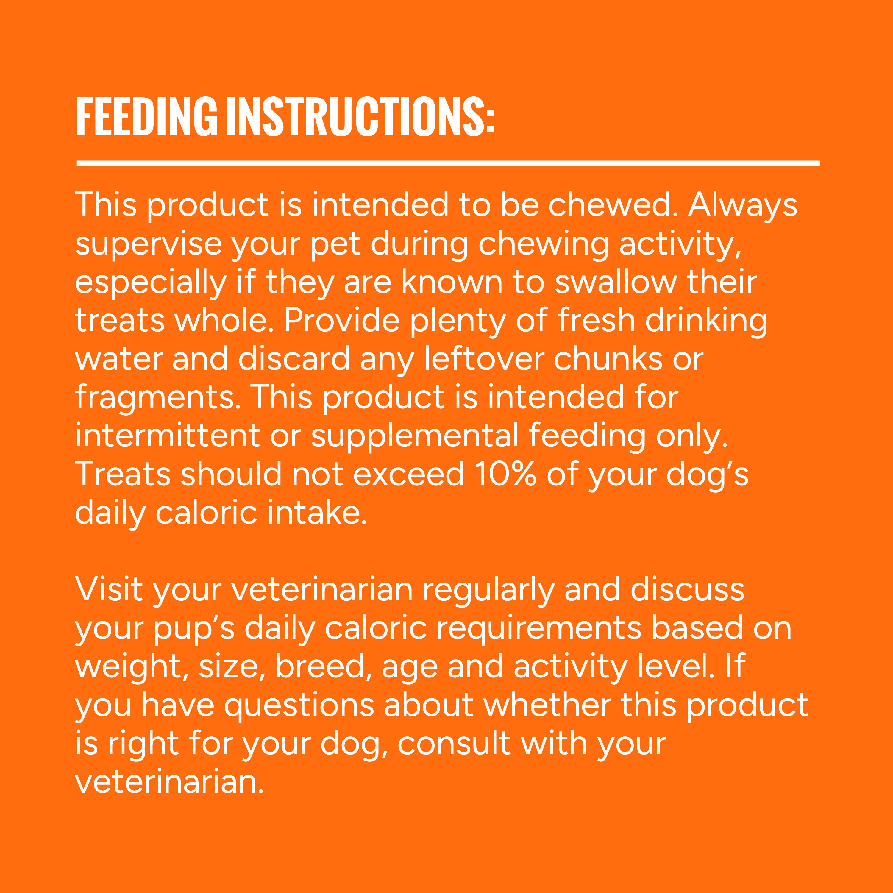 Feeding Instructions