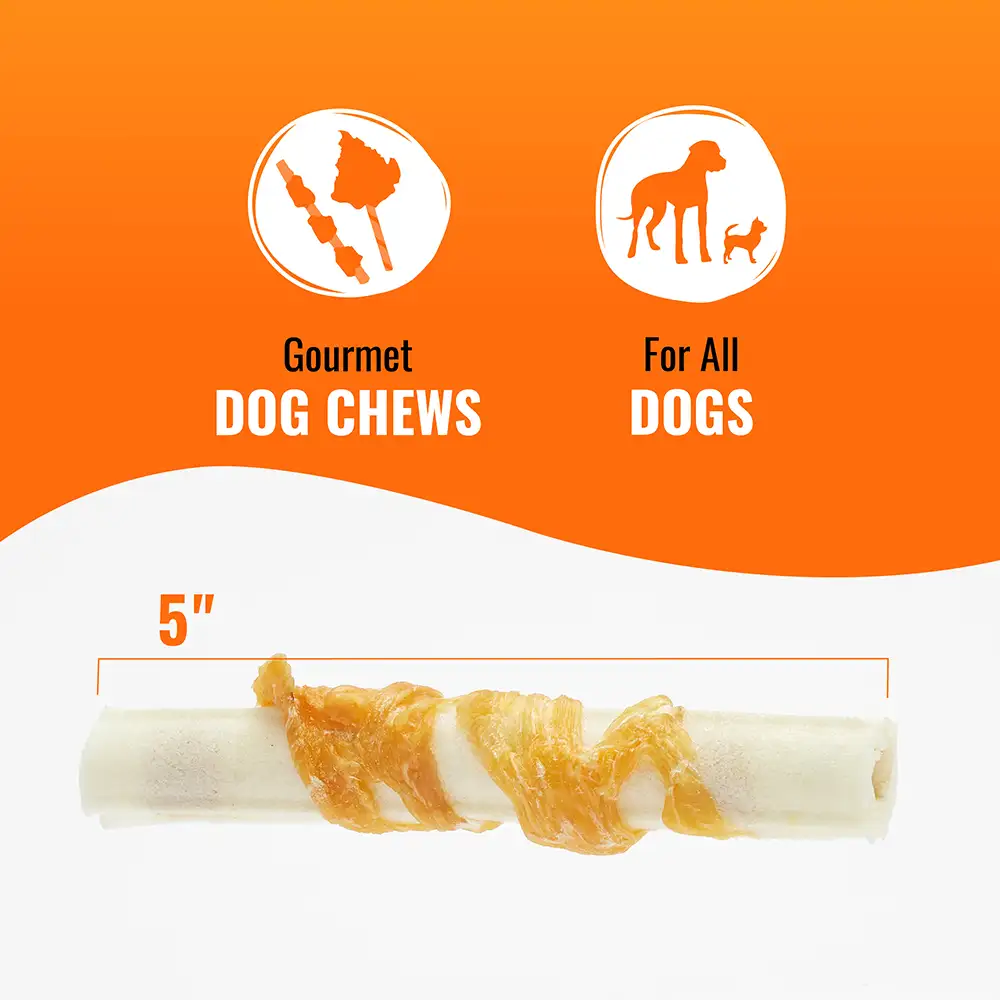 5 inch gourmet dog chews for all dogs