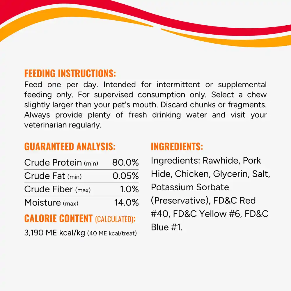 feeding instructions, guaranteed analysis, calorie content, and ingredients