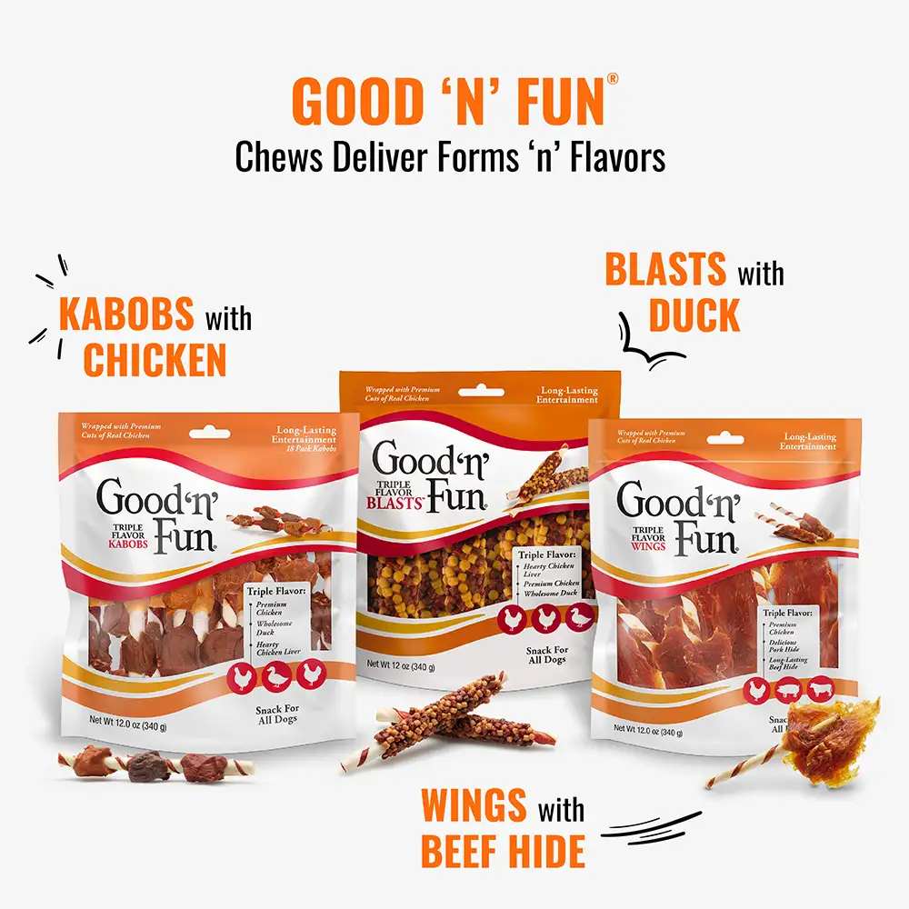 Good n fun chews deliver forms and flavors