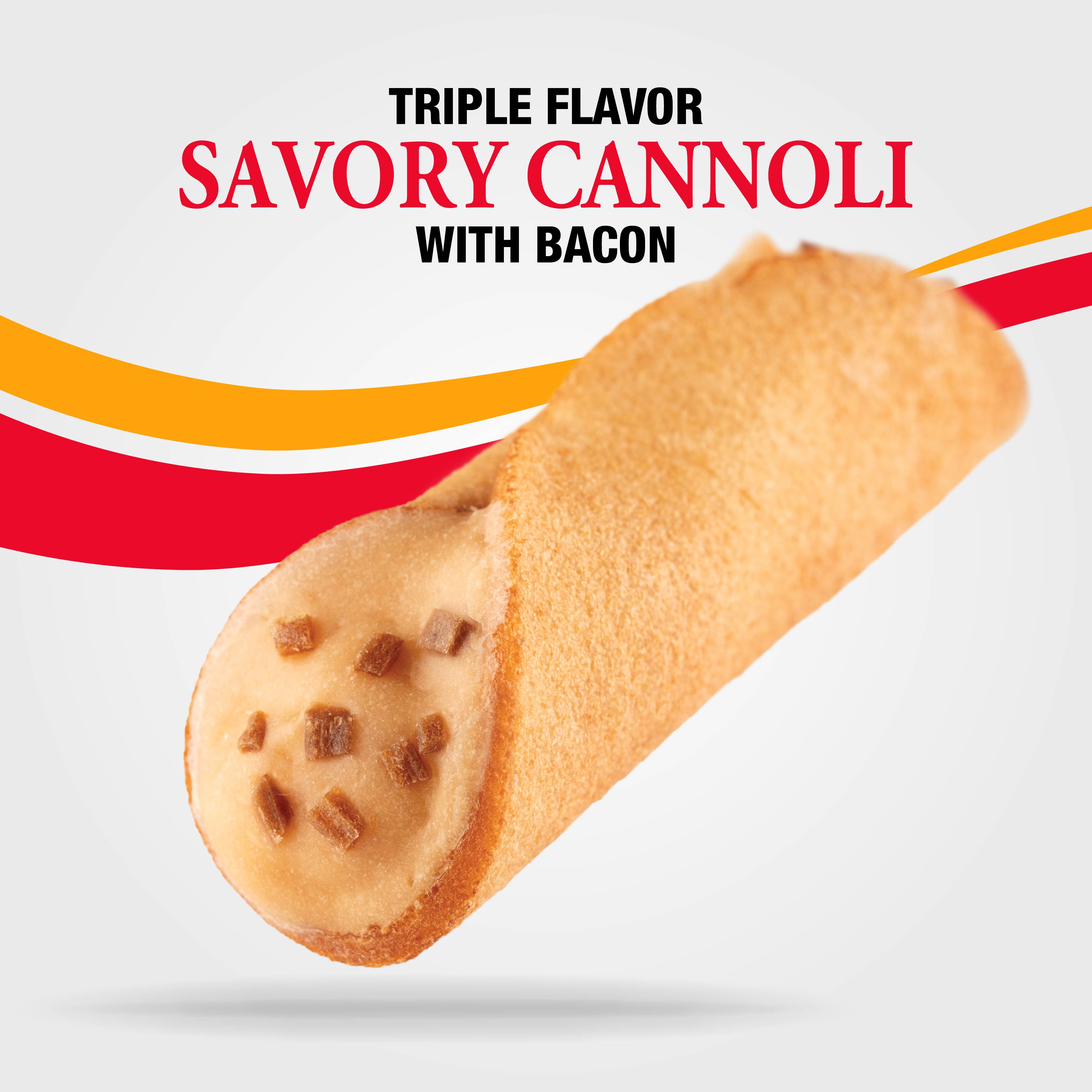 Triple Flavor Savory Cannoli with Bacon