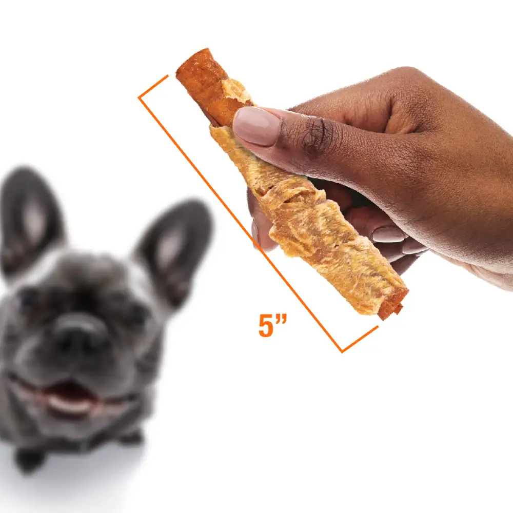 showing the actual size as 5 inches long.