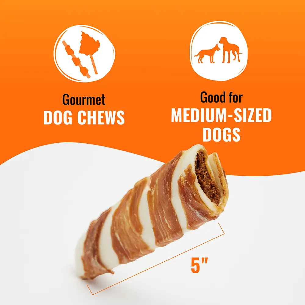 gourmet dog chews, good for medium-sized dogs