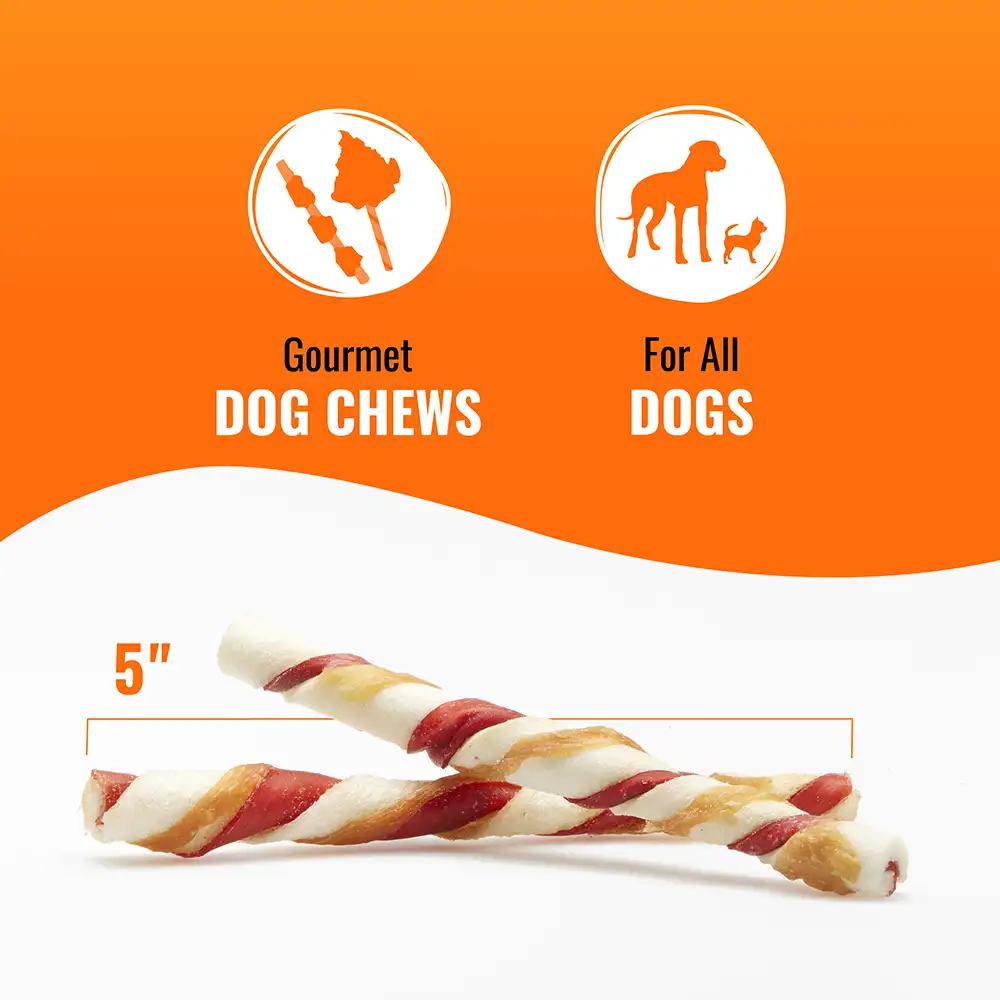 5 inch gourmet dog chews for all dogs