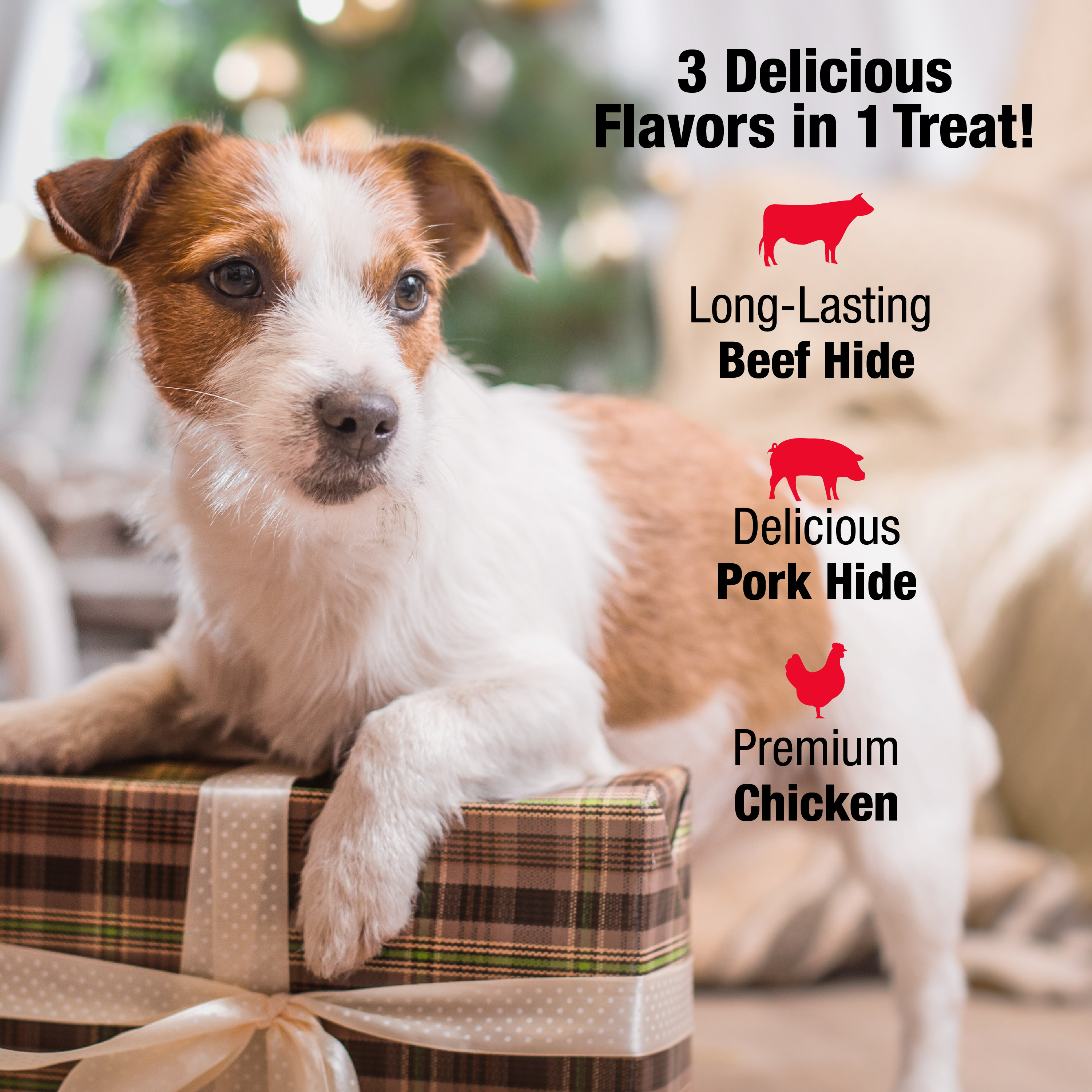 P-94604H Triple Flavor Variety Pack Holiday 25 ct - 3 Delicious Flavors in 1 Treat