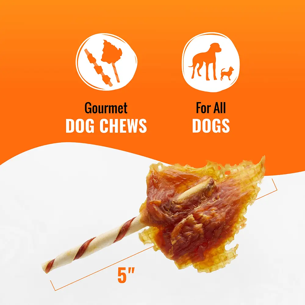 Gourmet chews for dogs of all ages
