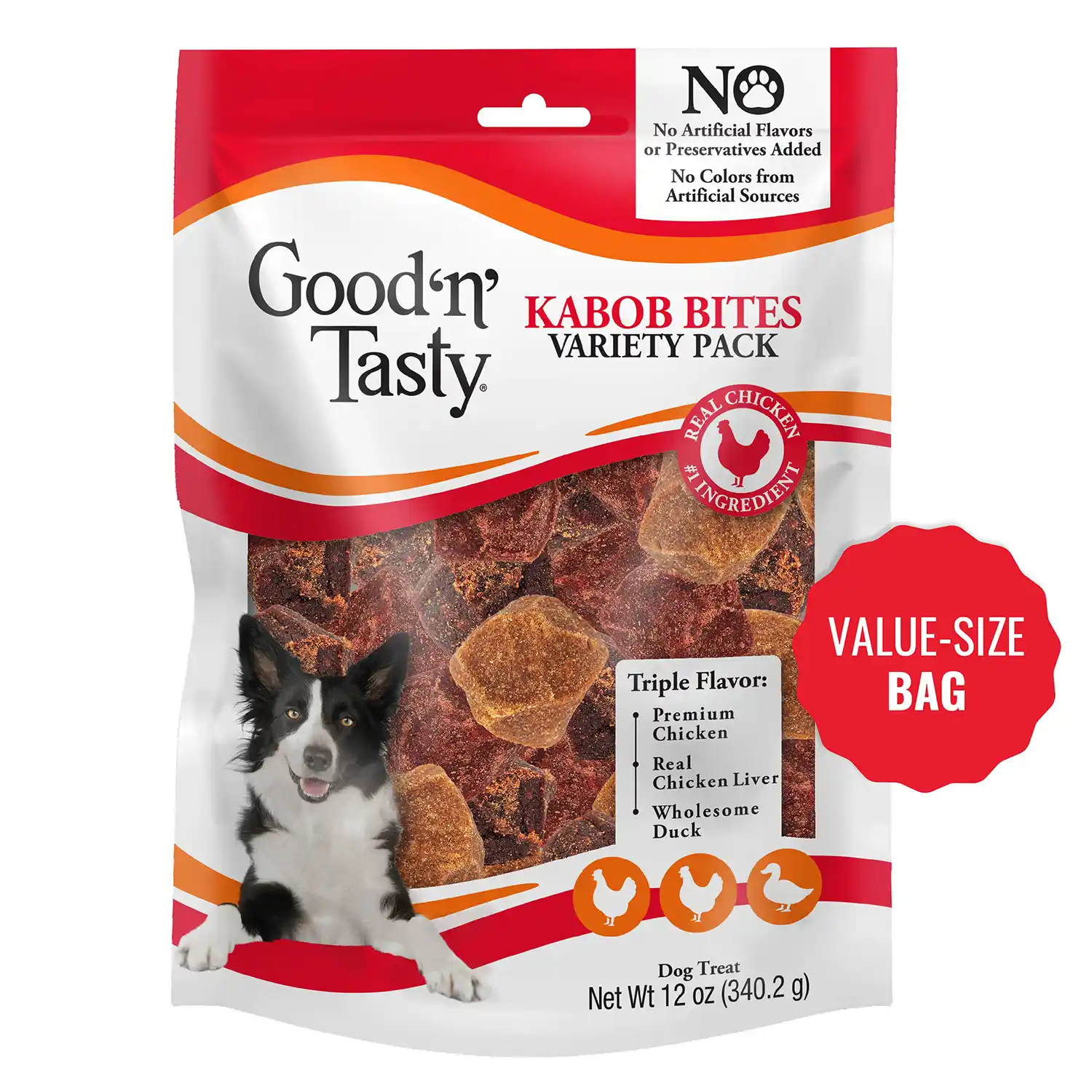 Kabob Bites Treat for All Dogs, 12oz Front Render