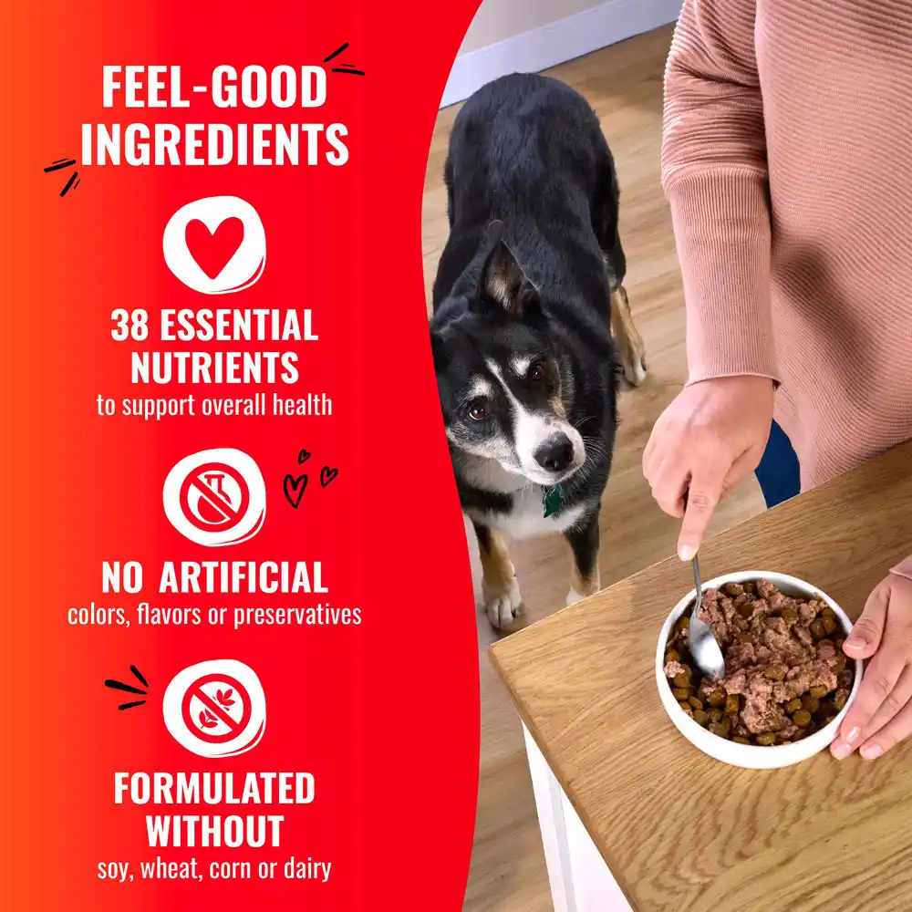 Feel-Good Ingredients. 38 essential nutrients to support overall health. No artificial colors, flavors or preservatives. Formulated without soy, wheat, corn or dairy. 