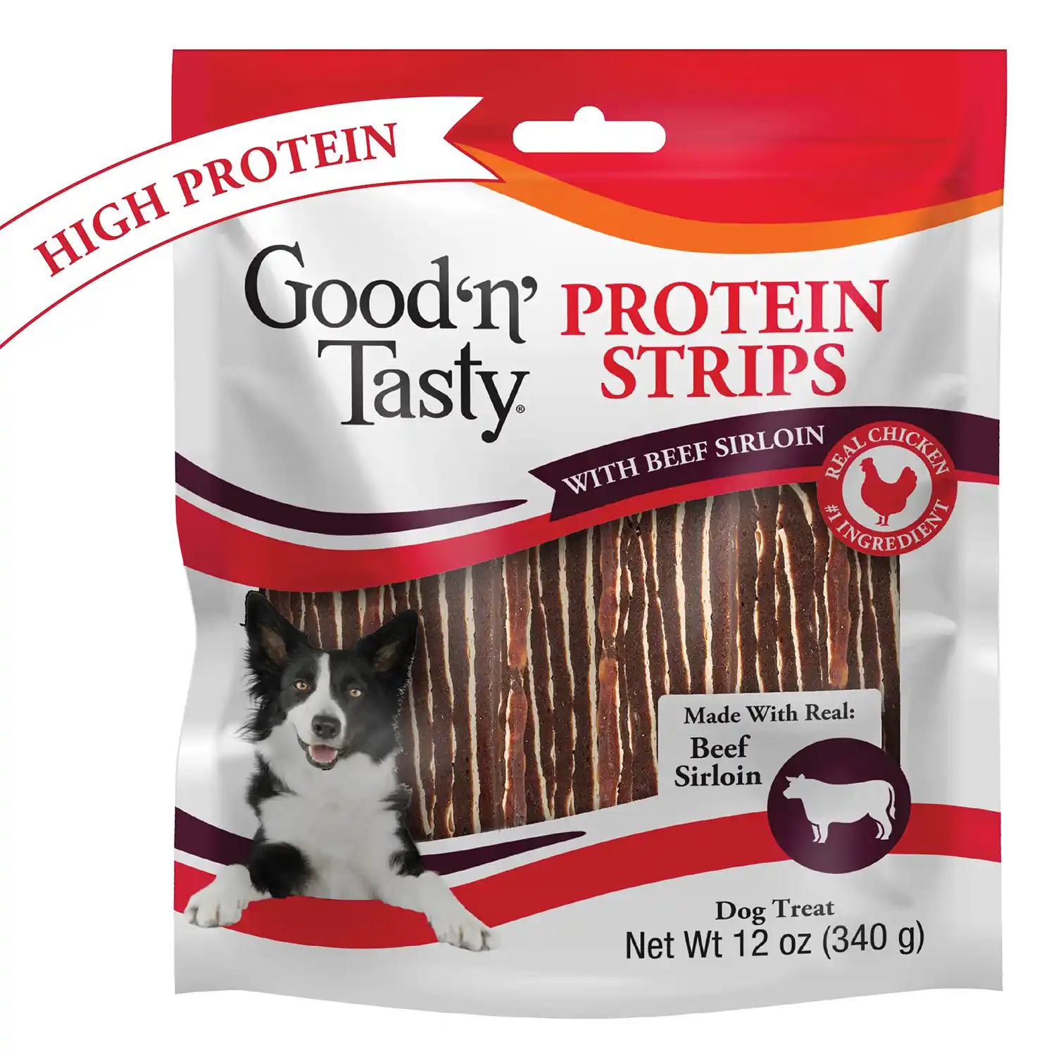 Protein Strips With Real Beef Sirloin, 12 Ounces Front Render Alt