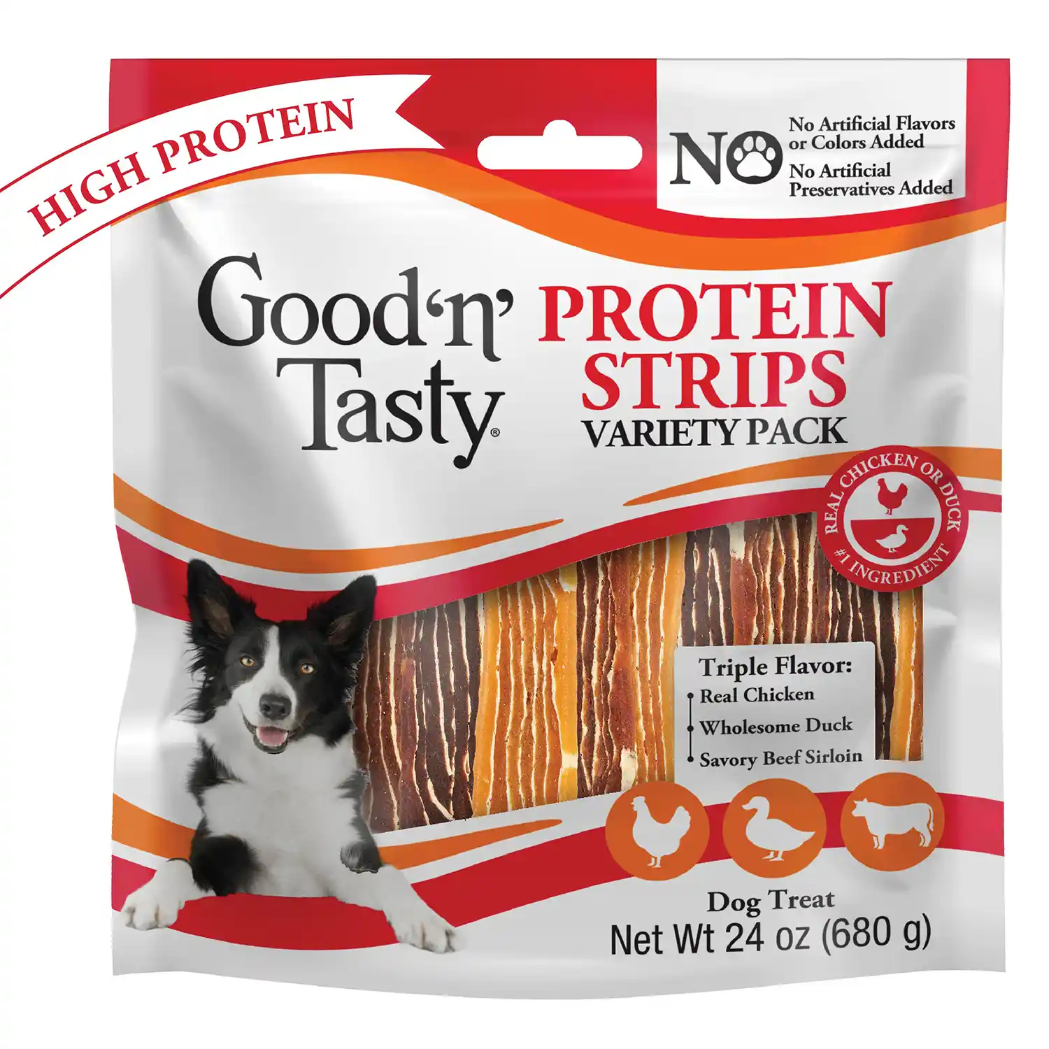 Protein Strips Variety Pack, 24 Ounces Front Render Alt