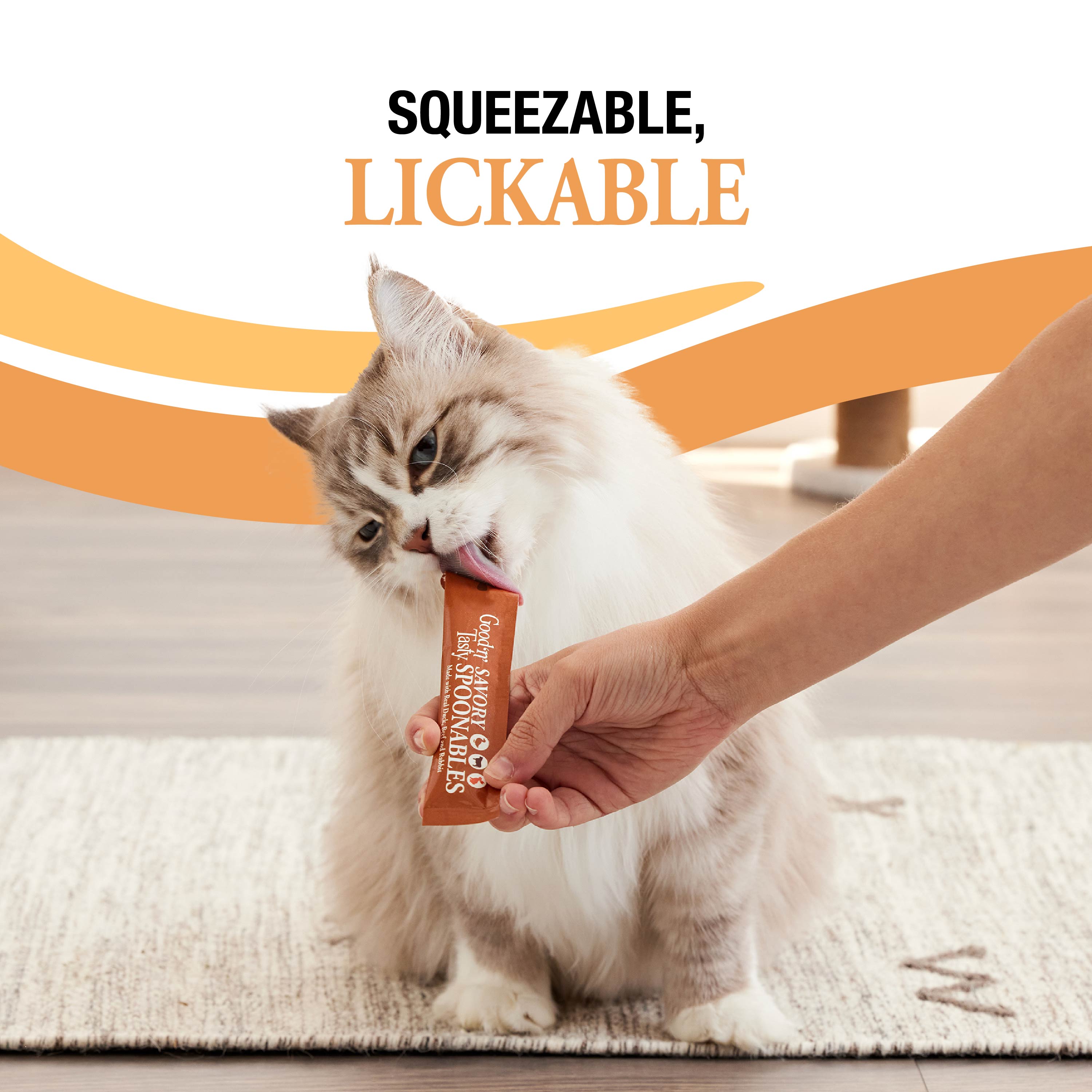 Squeezable and Lickable Treat