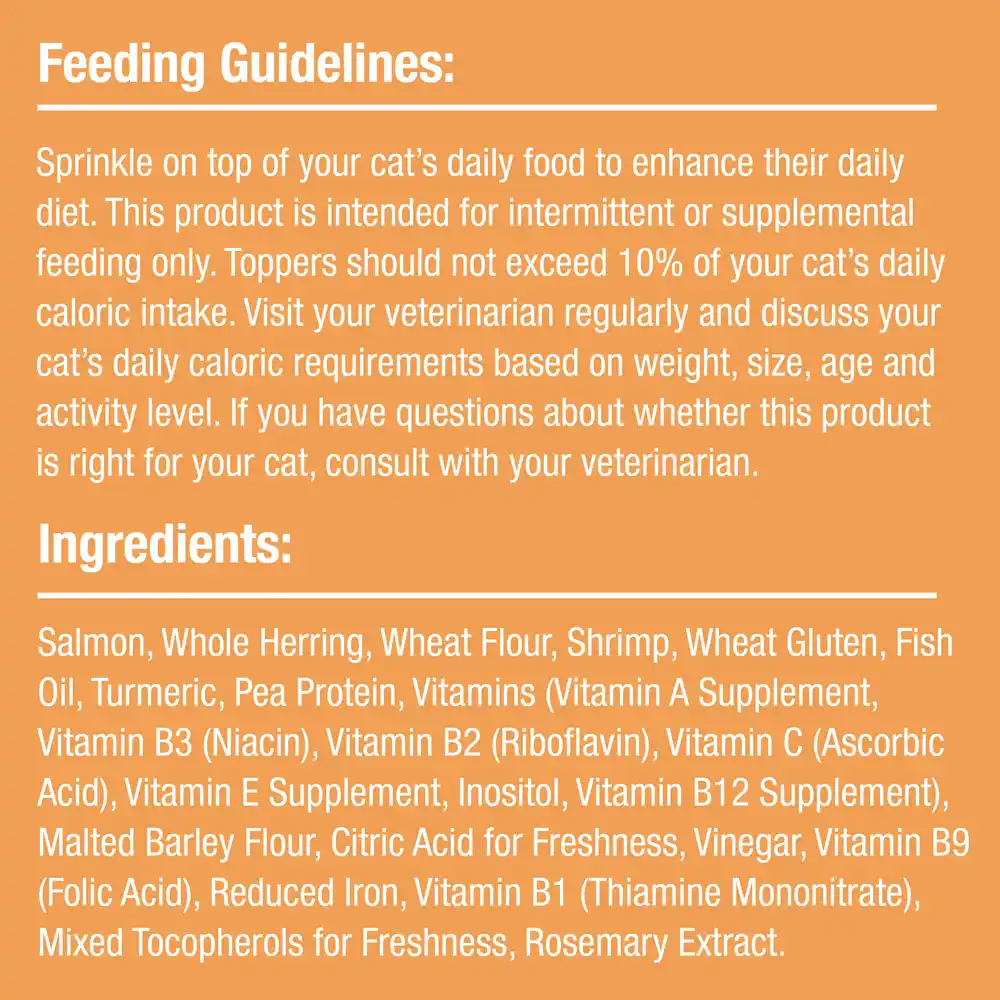 Feeding Guidelines and ingredients.