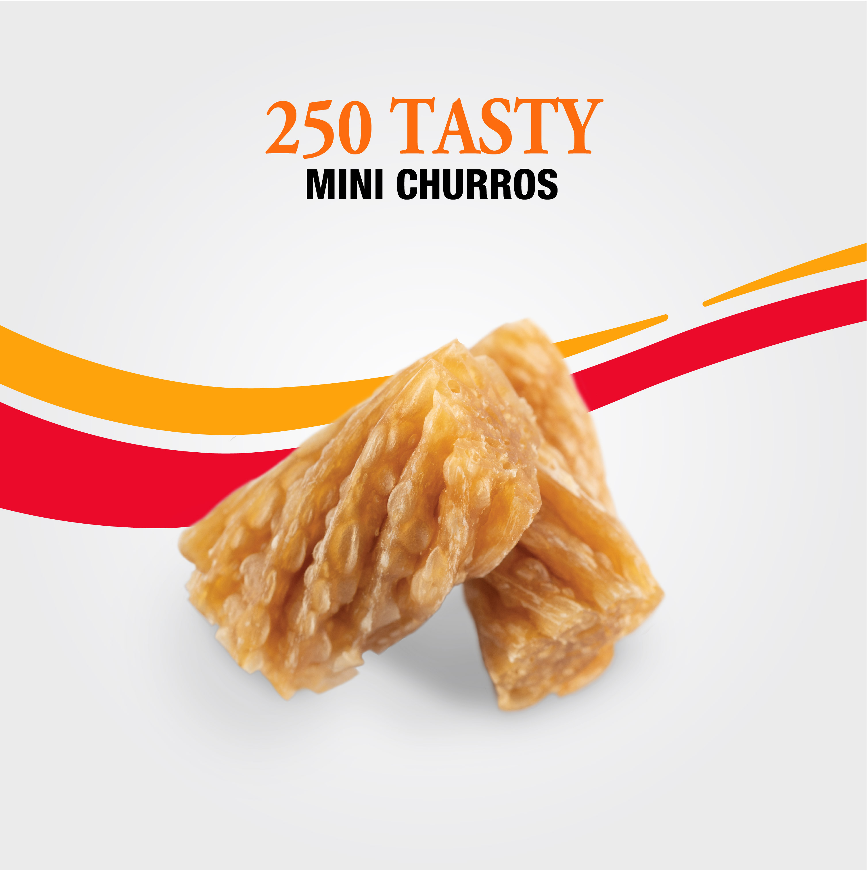 Good 'n' Tasty Triple Flavor Mini Churro Style Twists, 250 Count