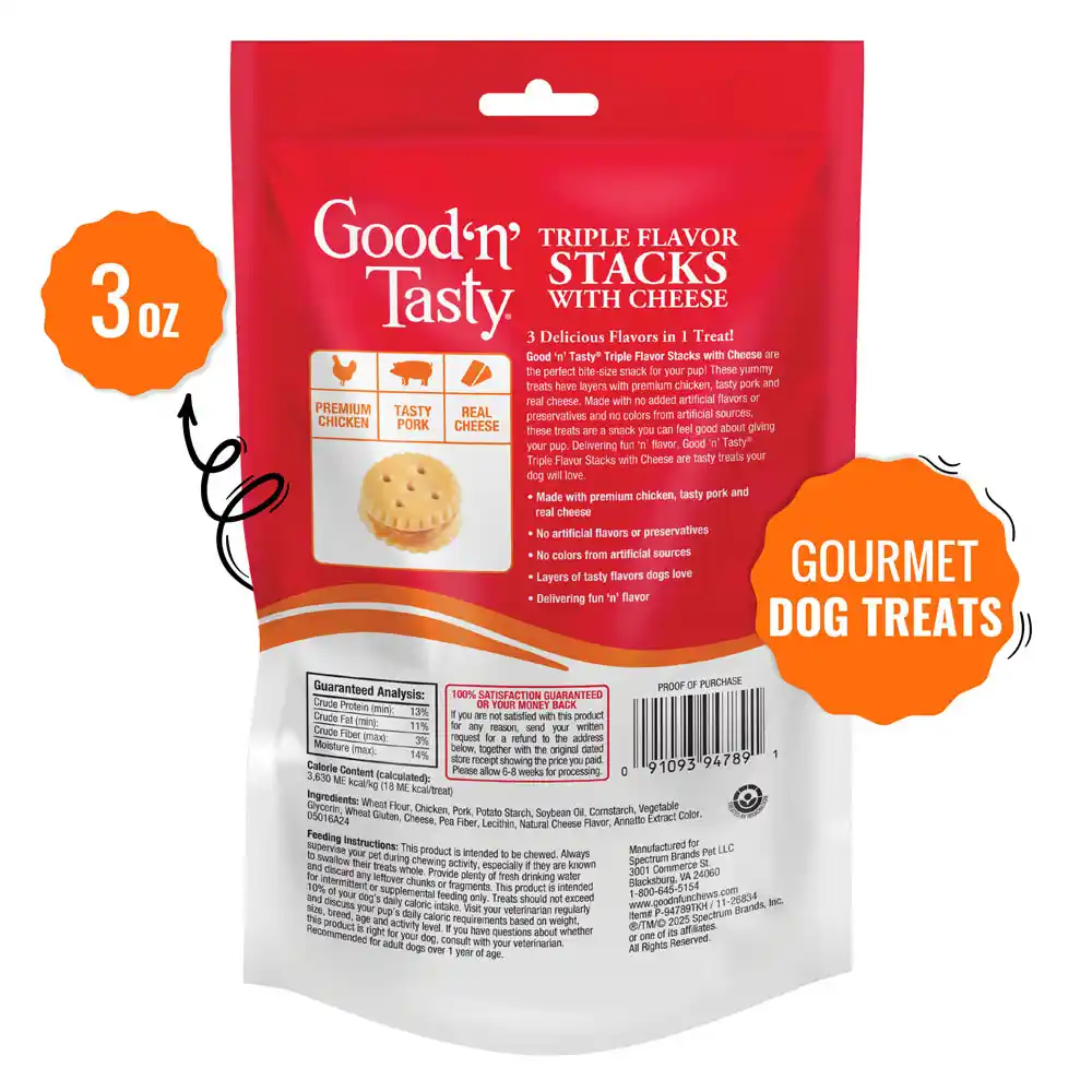 Triple Flavor Stacks with Cheese 3oz back of packaging