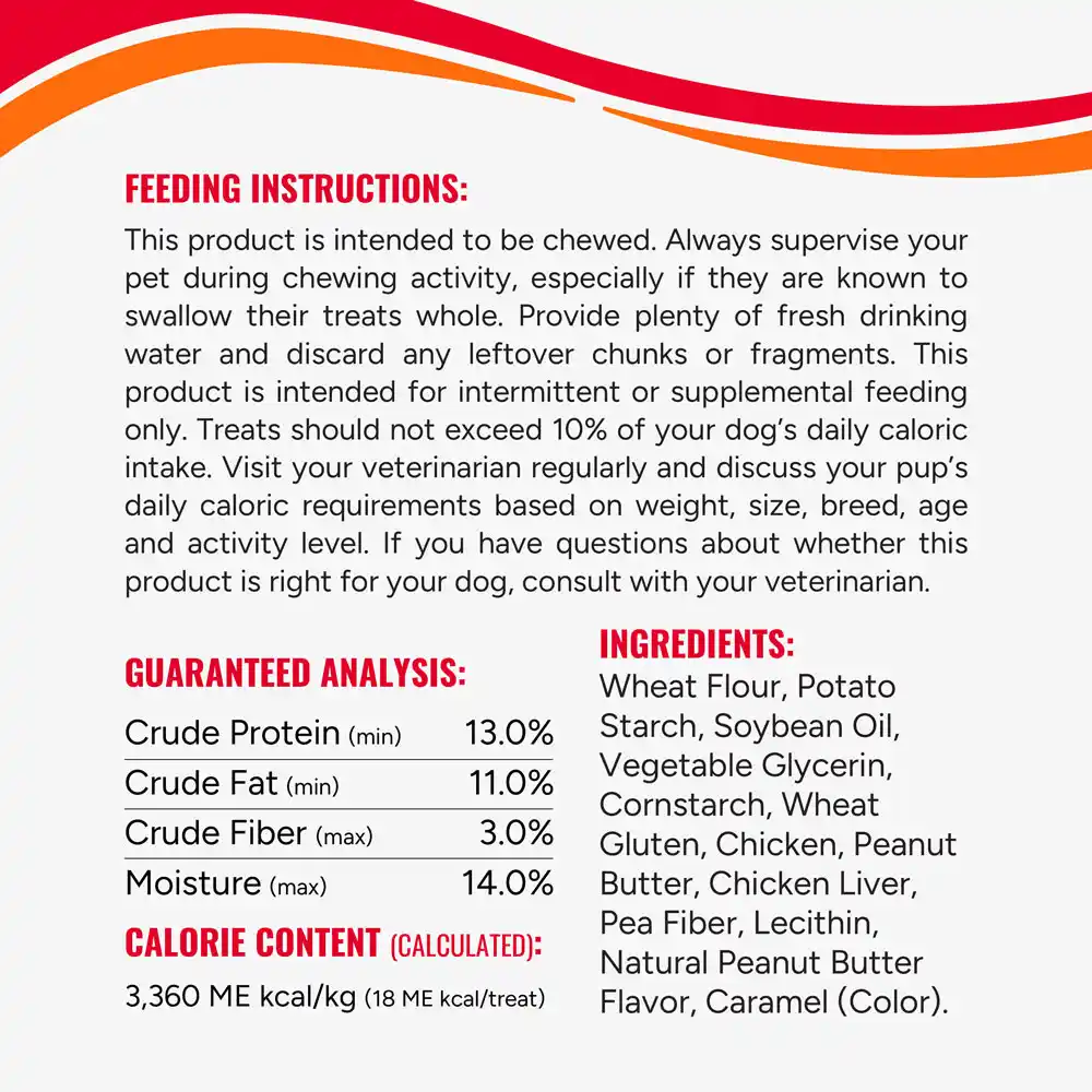 Instructions, guaranteed analysis, calories and ingredients