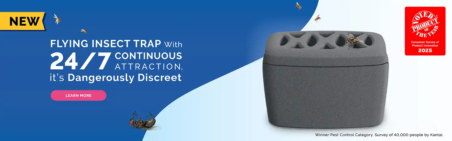 Flying Insect Trap with 24/7 Continuous Protection