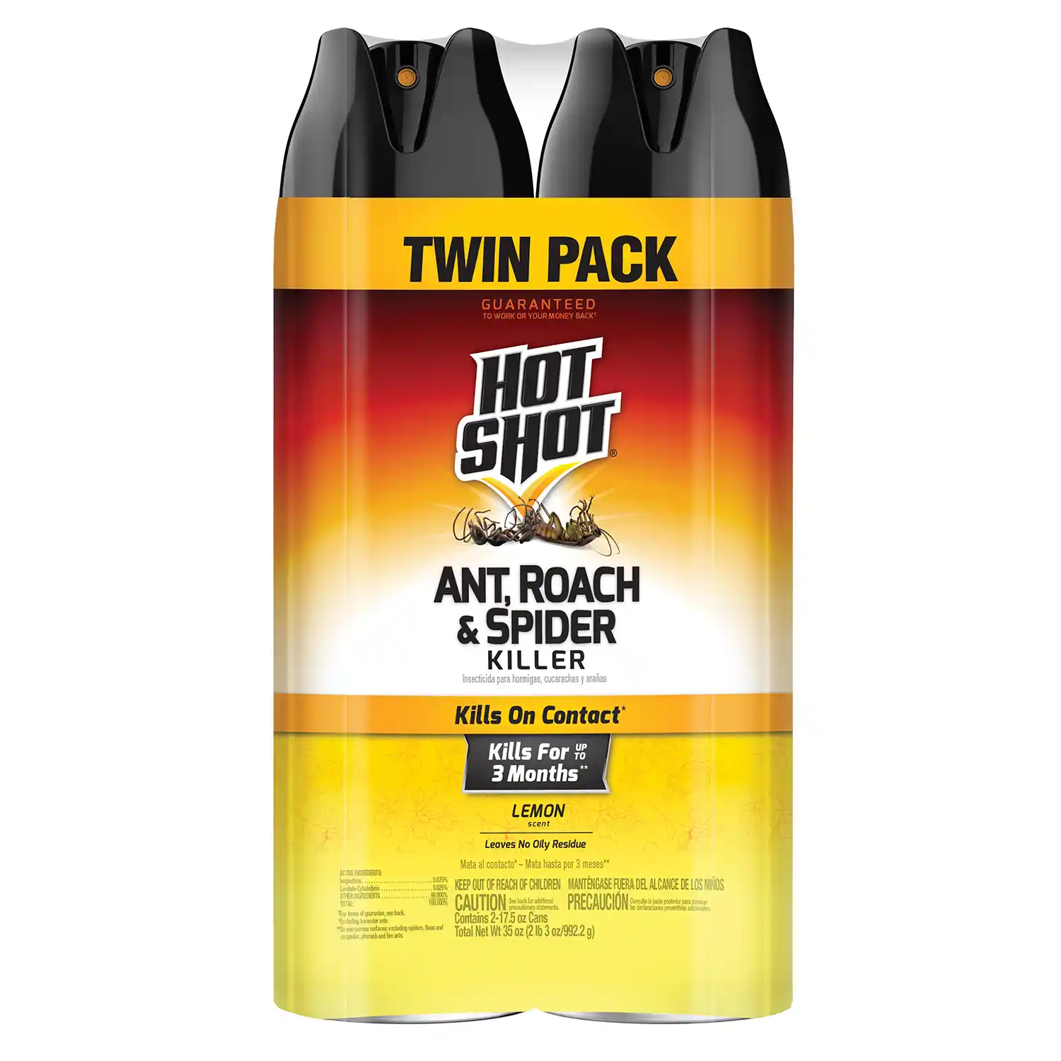 Hot Shot® Ant Roach & Spider Killer, Lemon Scent Front