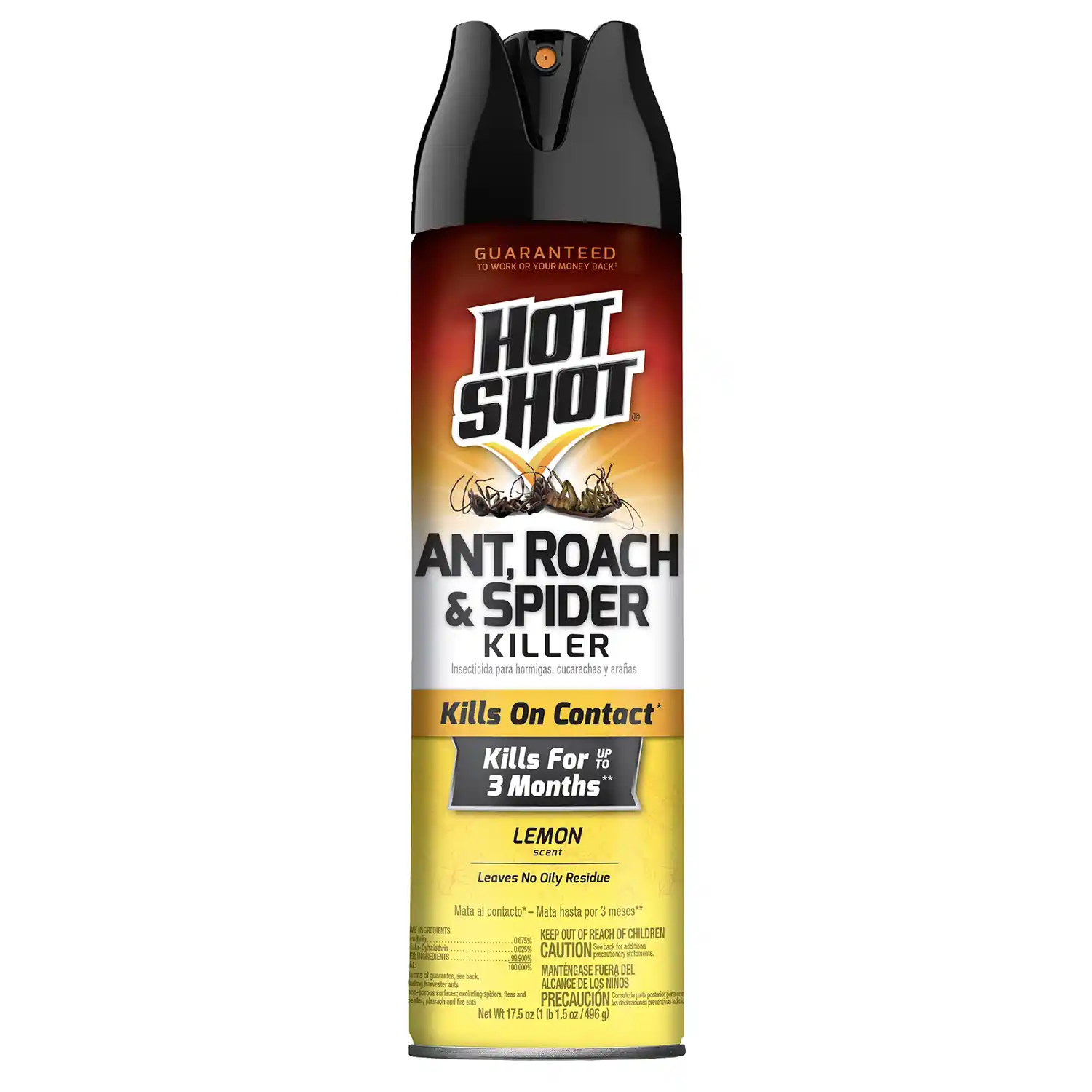 Hot Shot Ant Roach  Spider Killer Lemon Scent Front