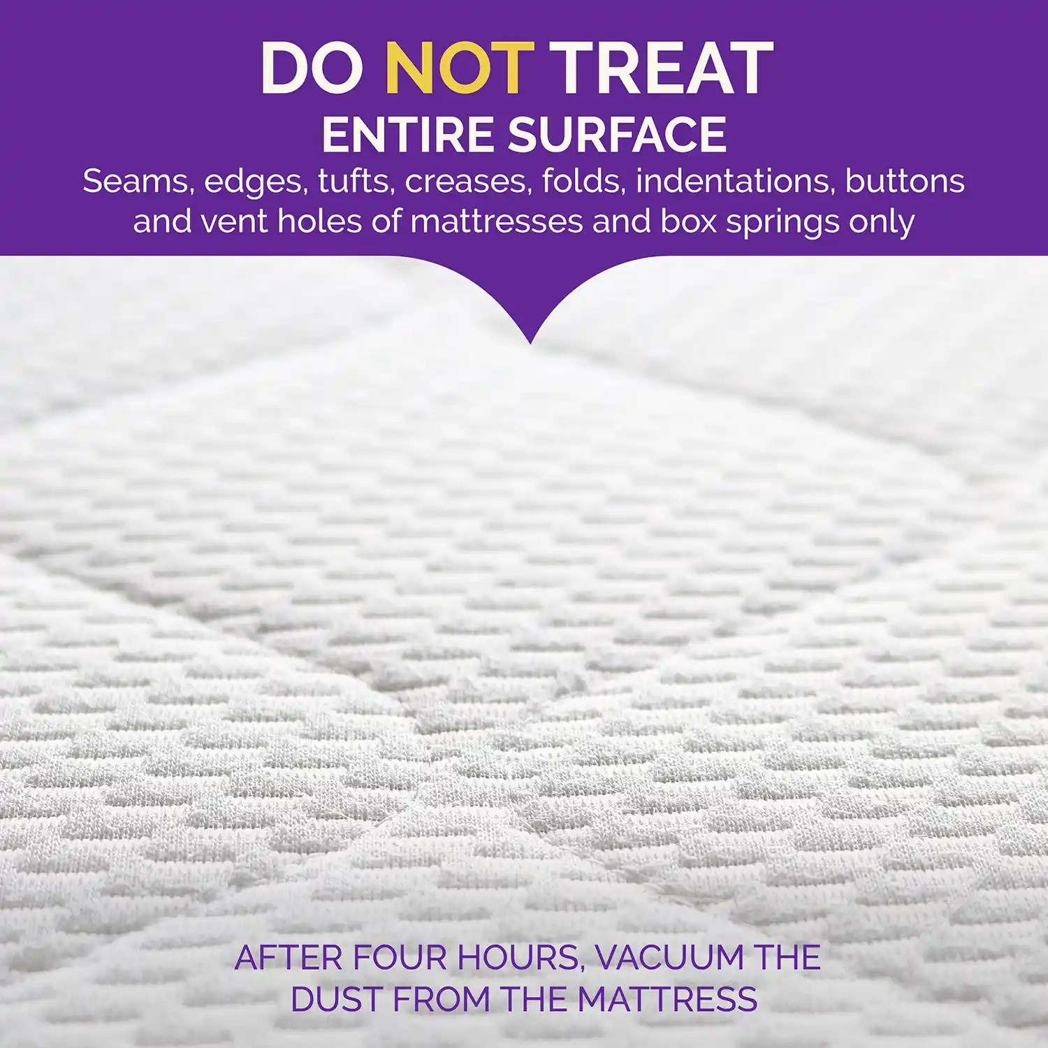 Do not treat the entire surface