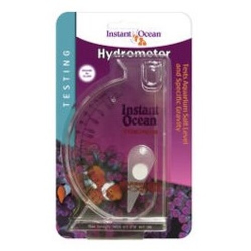 Test your aquarium with more reliability when you use the Instant Ocean® Saltwater Aquarium Salinity Hydrometer.