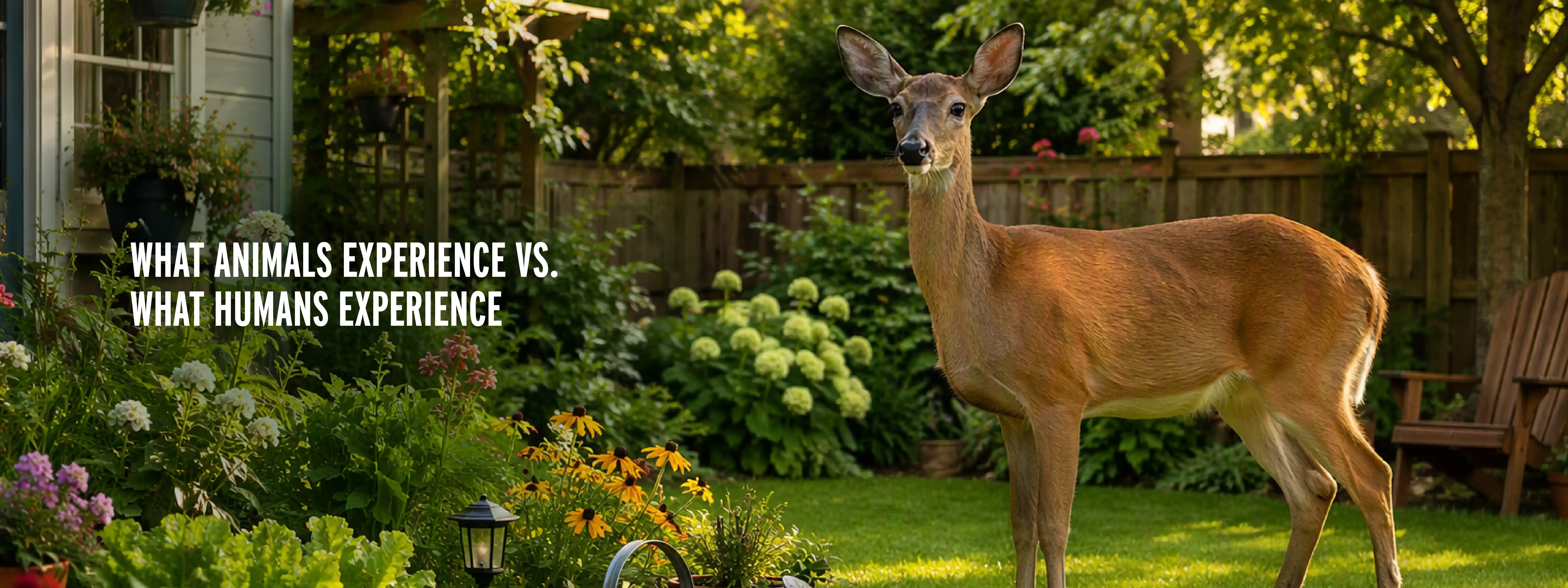 What Animals Experience vs What Humans Experience