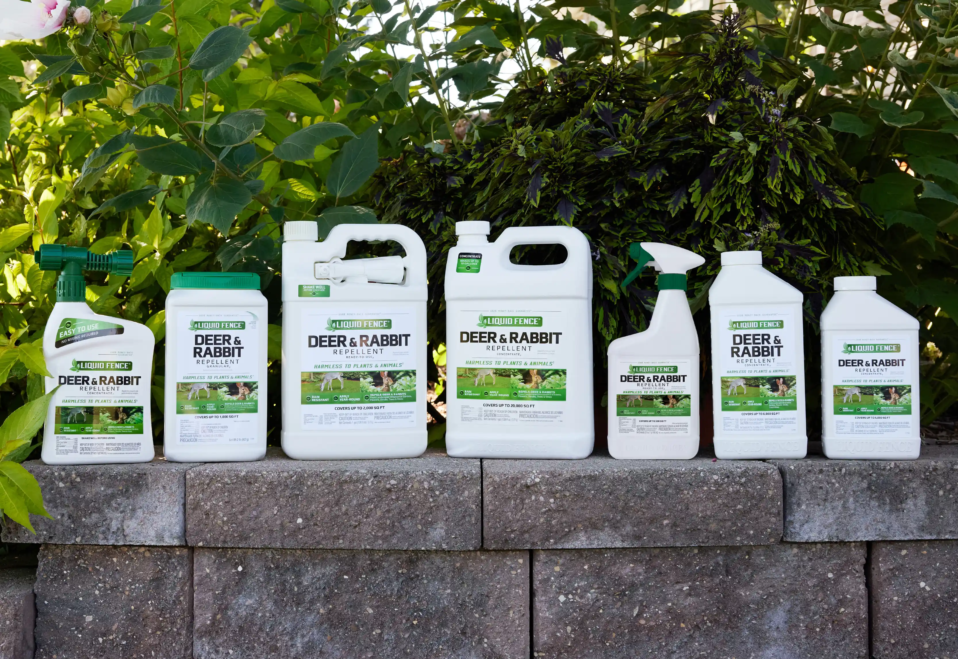 Liquid Fence Deer and Rabbit Repellent Product Group Image